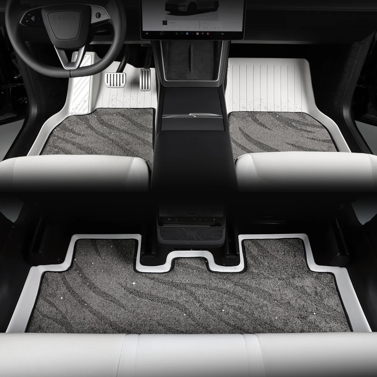 Galaxy Series Dual-Layer All-Weather Floor Liners for Model Y - Image 4