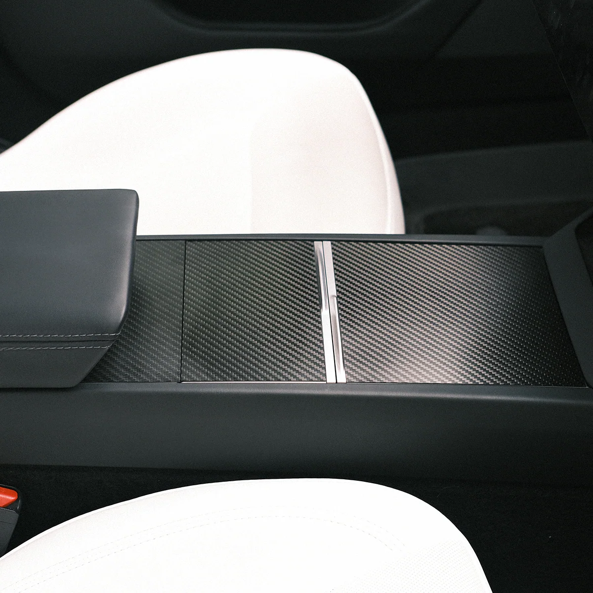 Real Carbon Fiber Console Cover for Model 3 - Image 8
