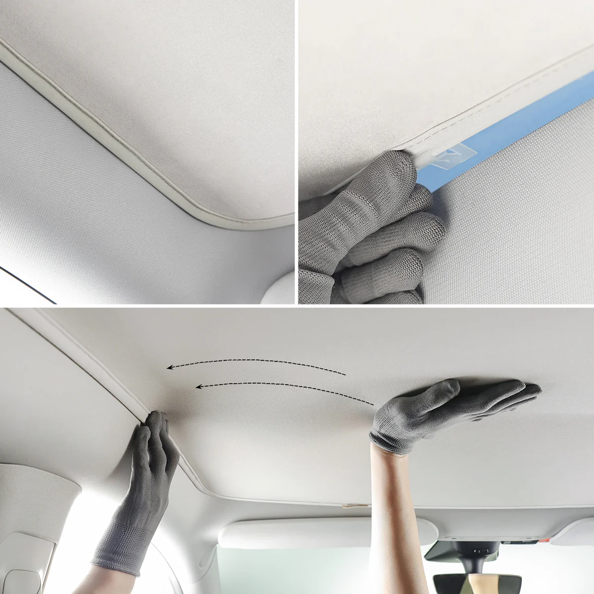 Ice Velvet Static Glassroof Sunshade for Model 3/Y - Image 3