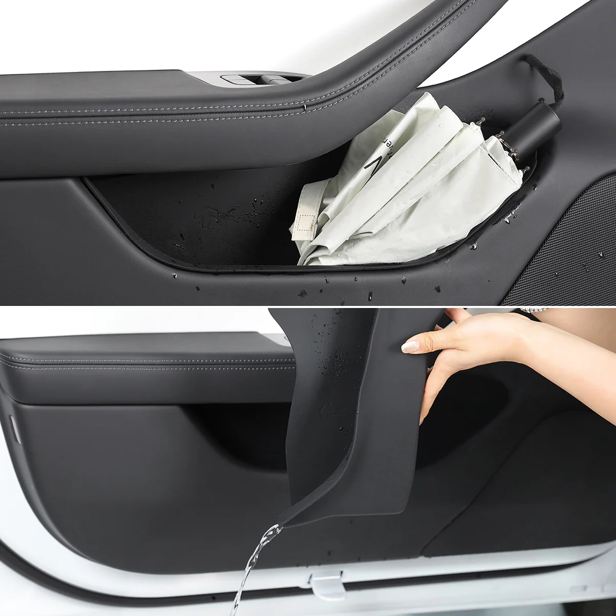 Silicone Door Side Storage Compartment Set for Model 3 - Image 5