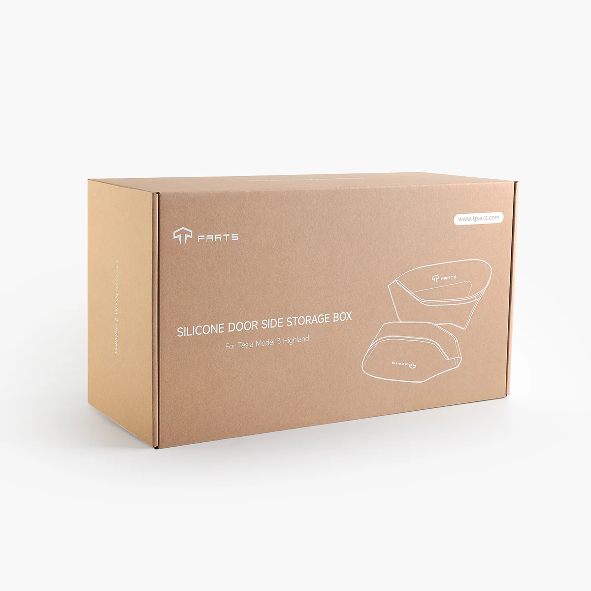 Silicone Door Side Storage Compartment Set for Model 3 - Image 9