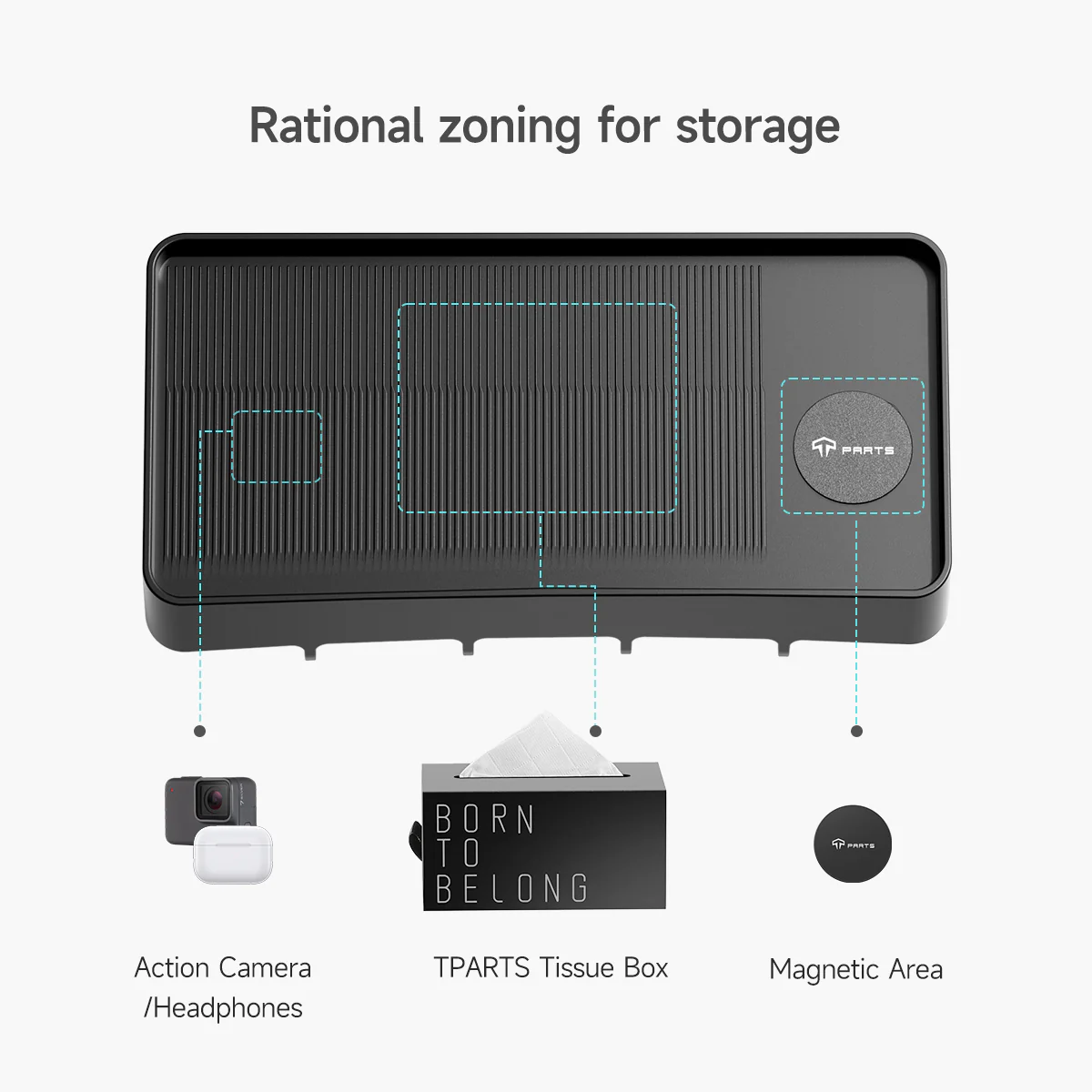Behind Screen Dashboard Storage Tray for Model 3/Y - Image 16