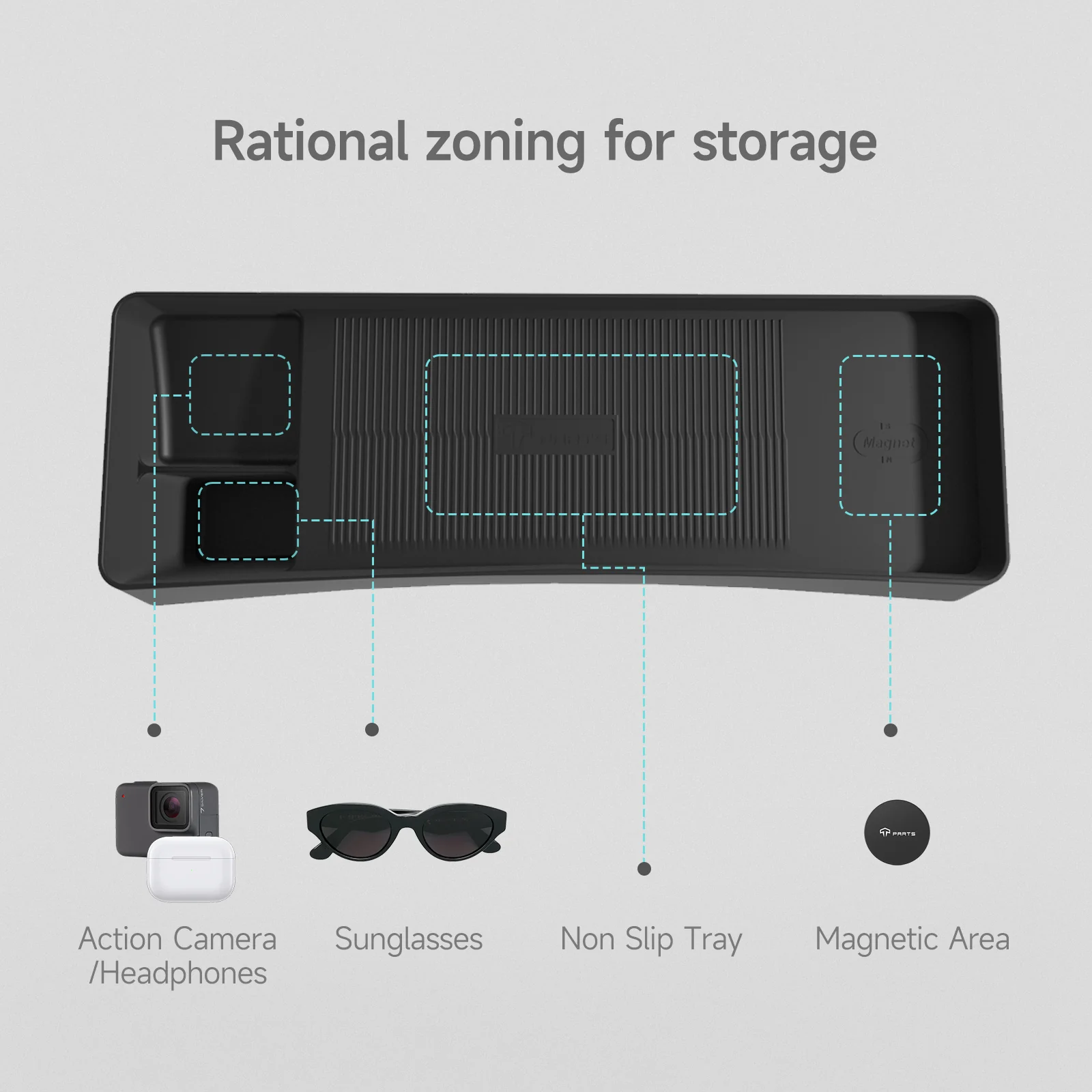 Behind Screen Dashboard Storage Tray for Model 3/Y - Image 8