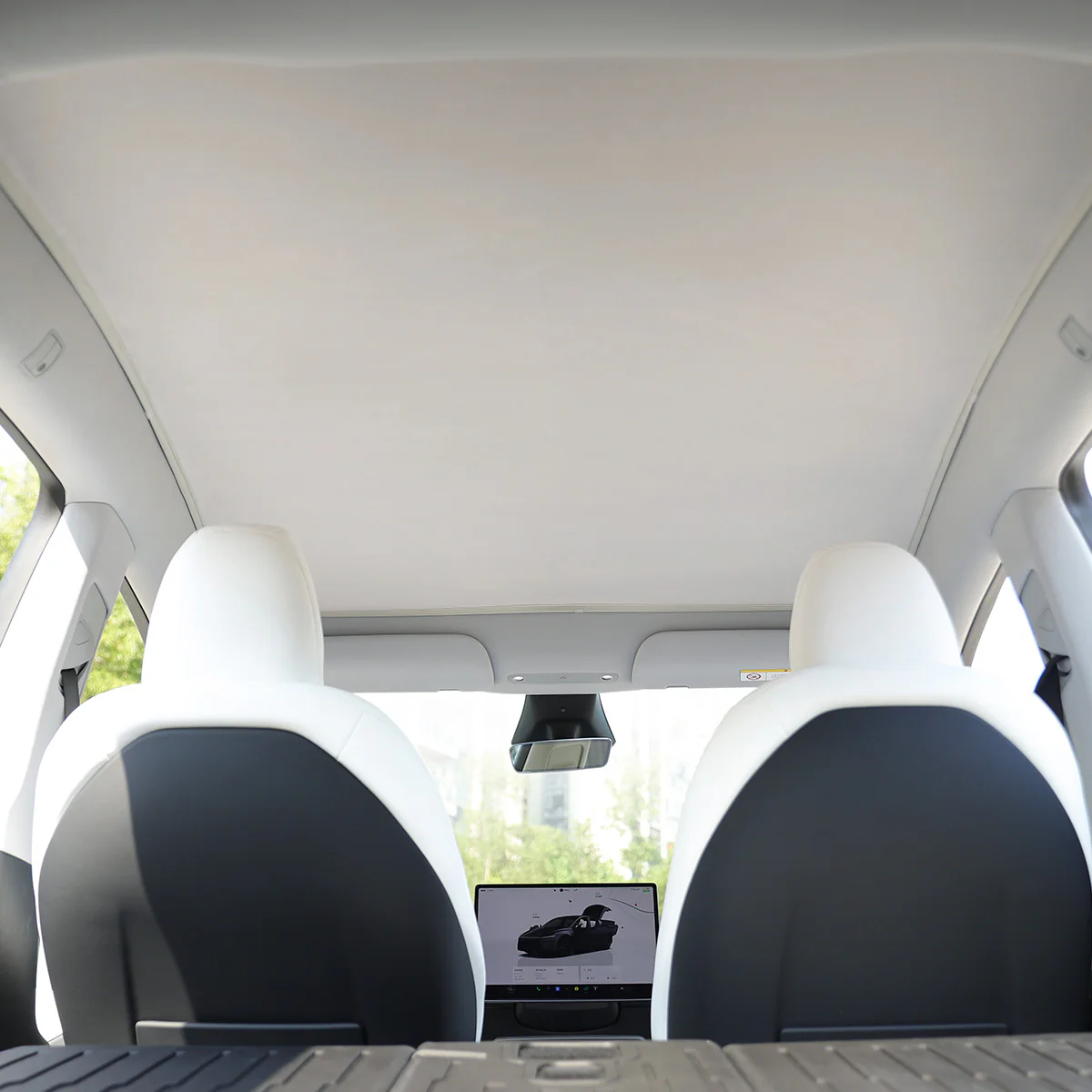 Ice Velvet Static Glassroof Sunshade for Model Y - Image 5