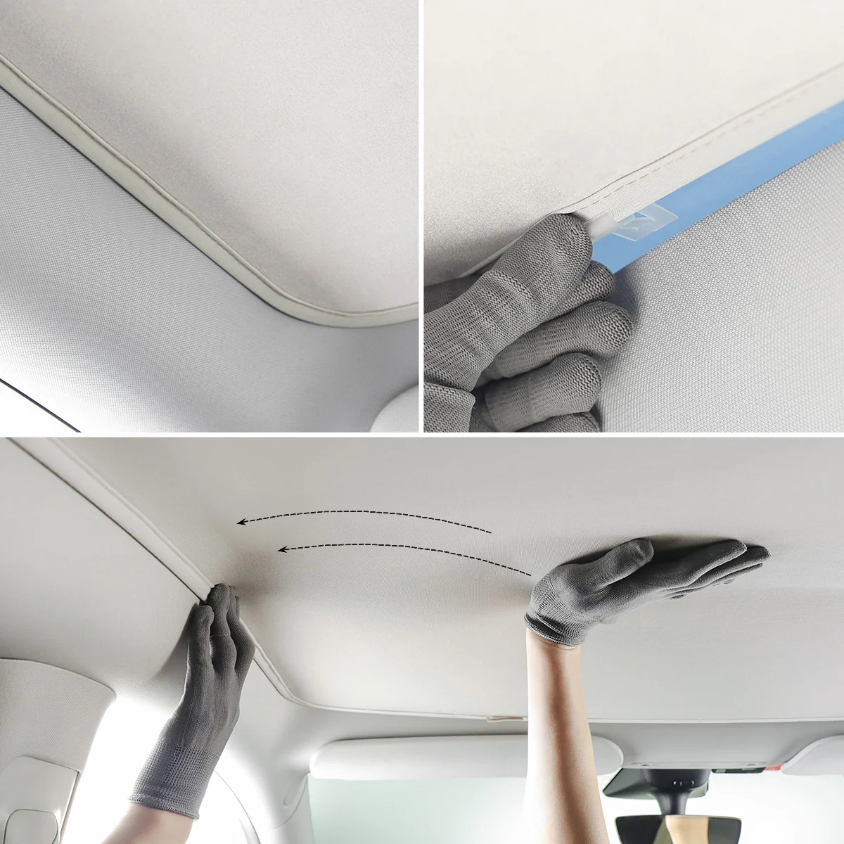 Ice Velvet Static Glassroof Sunshade for Model Y - Image 9