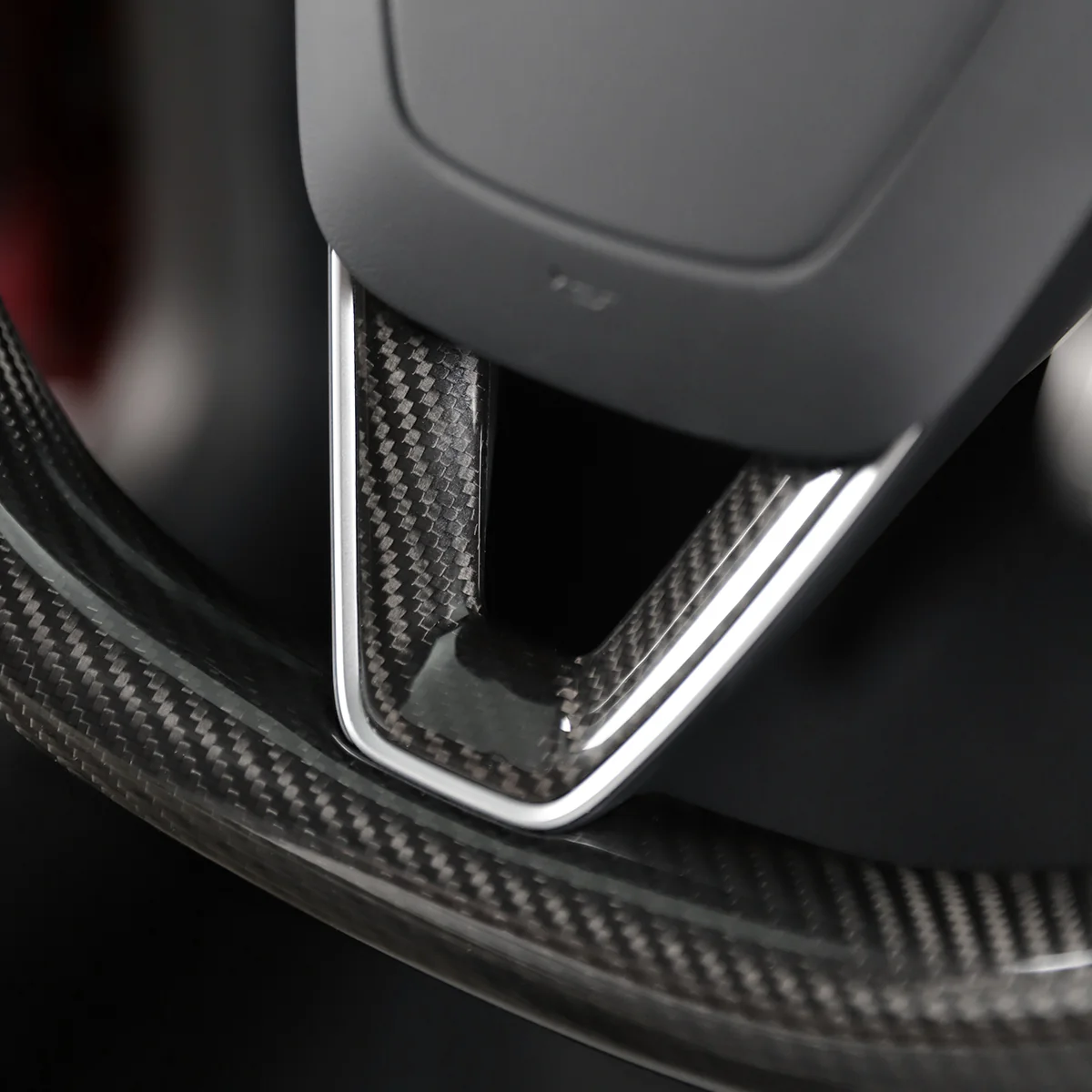 Real Carbon Fiber Steering Wheel Cover for Model 3/Y (Set of Two) - Image 3