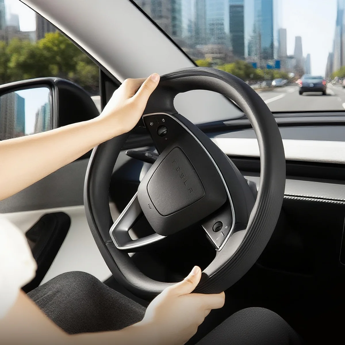 Silicone Steering Wheel Cover for Model 3/Y - Image 7