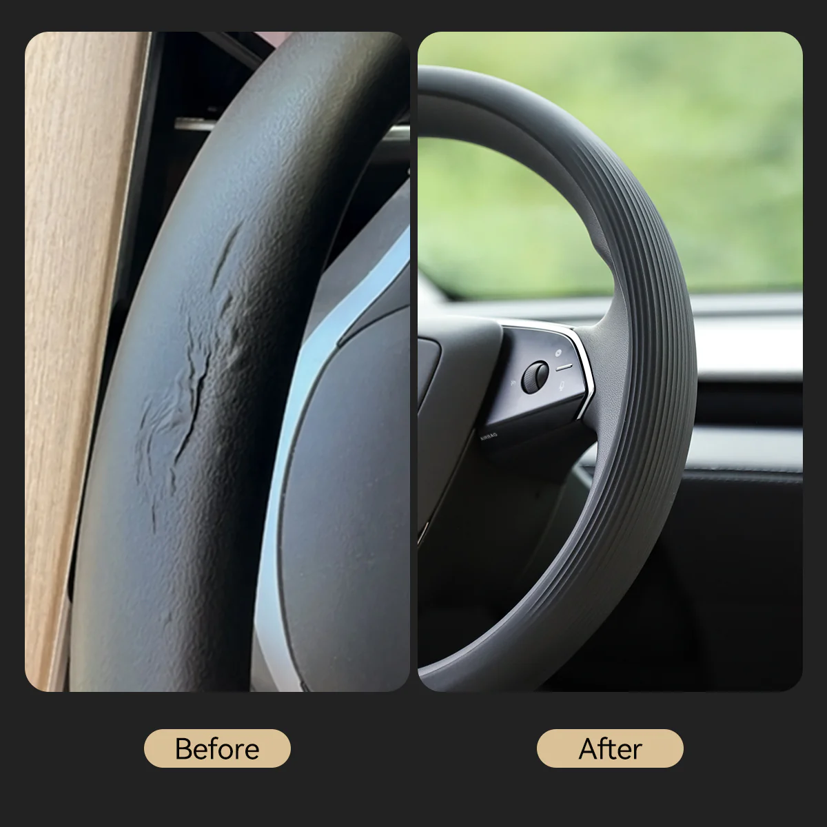 Silicone Steering Wheel Cover for Model 3/Y - Image 8