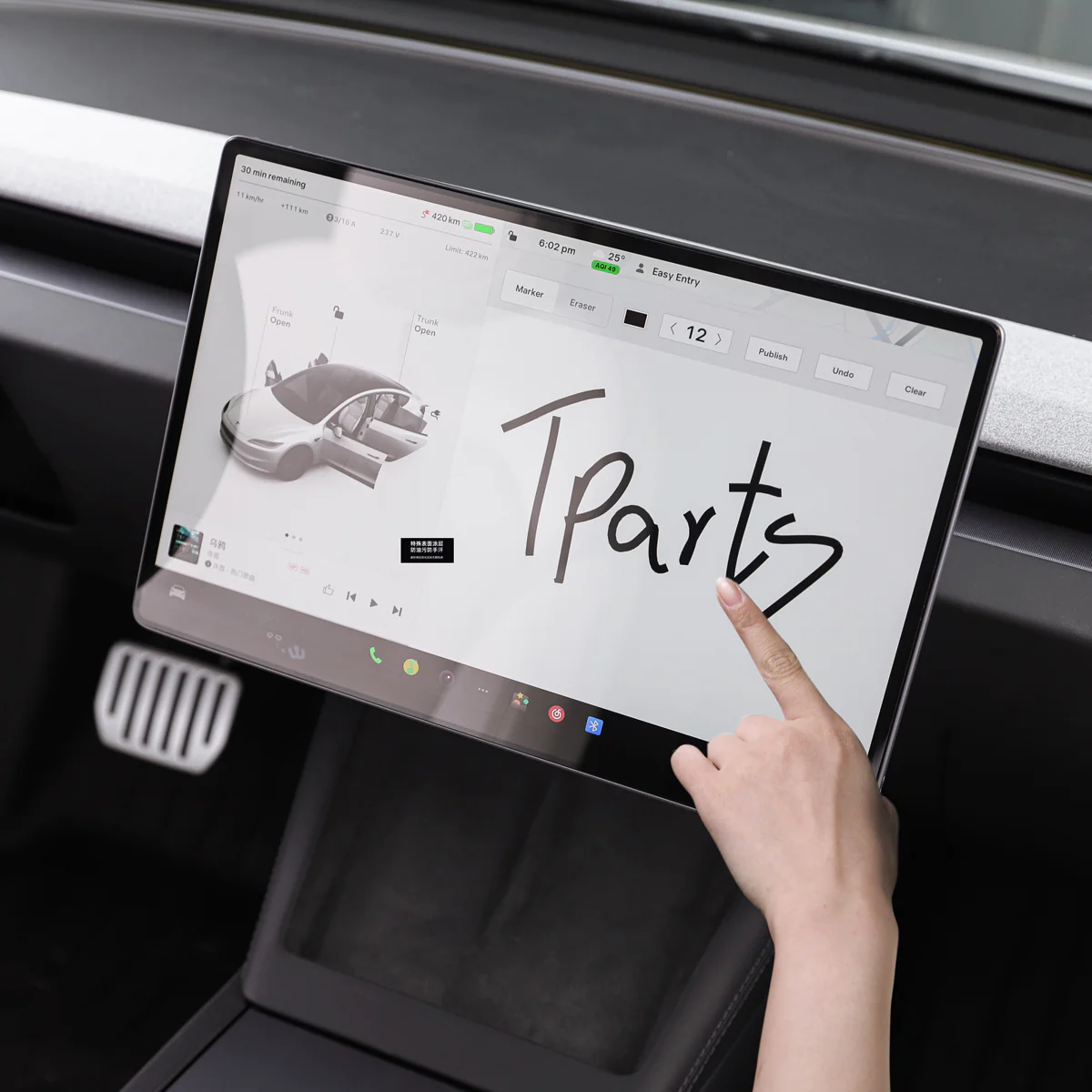 Tempered Glass Screen Protector for Model 3/Y - Image 7