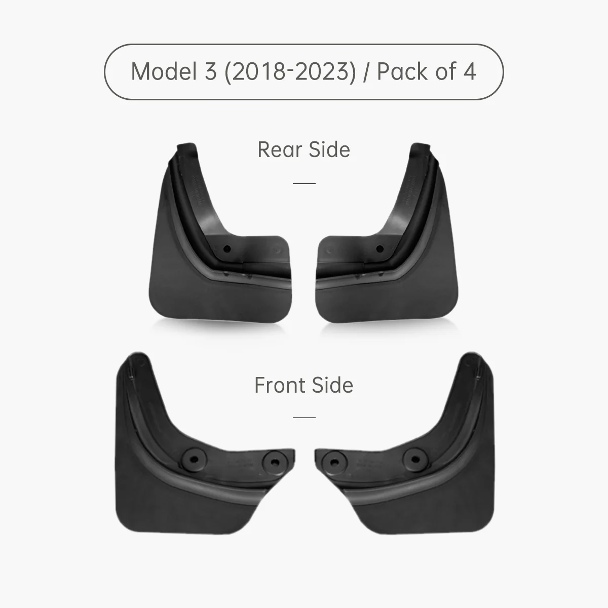 Mud Flaps Splash Guards for Model 3(Set of 4) - Image 10