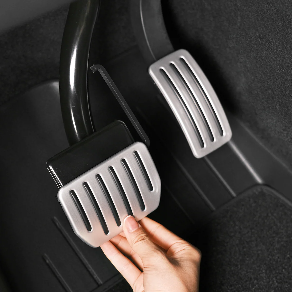 Self-flip Lock Aluminum Performance Foot Pedal Set for Model 3/Y - Image 5
