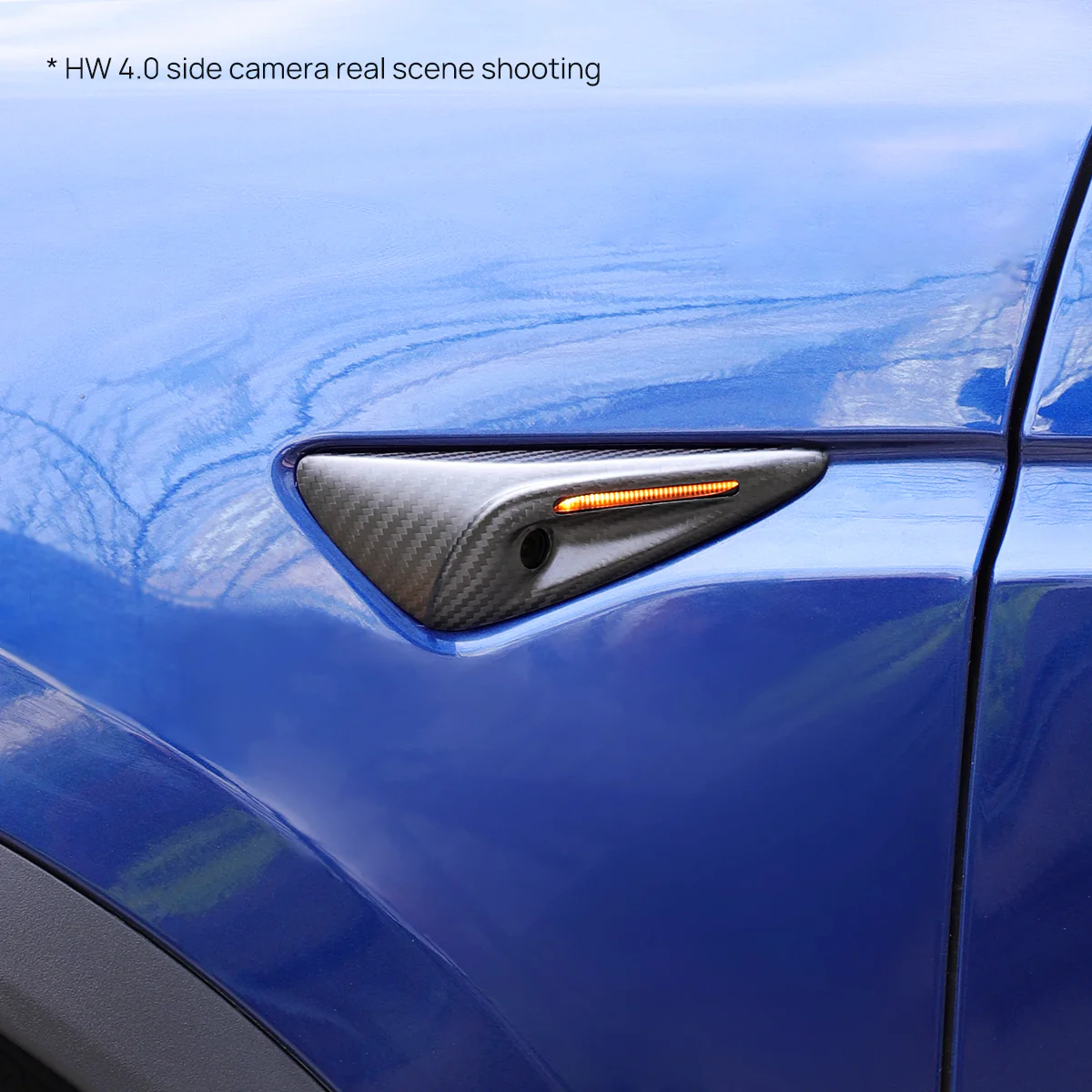 Real Carbon Fiber Side Camera Cover for Model 3/Y - Image 14