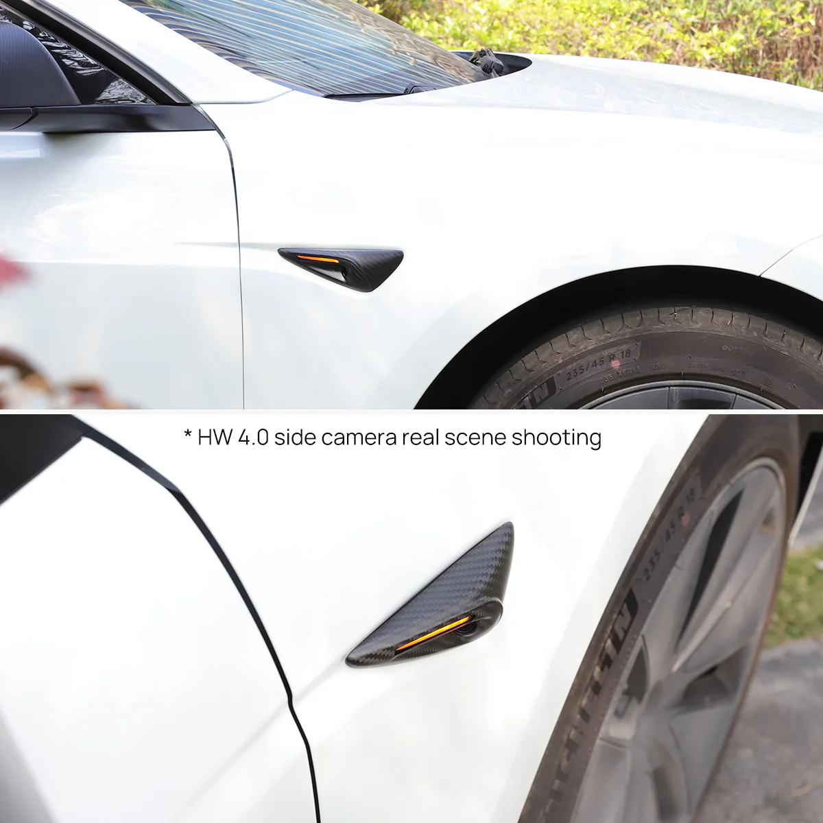 Real Carbon Fiber Side Camera Cover for Model 3/Y - Image 5