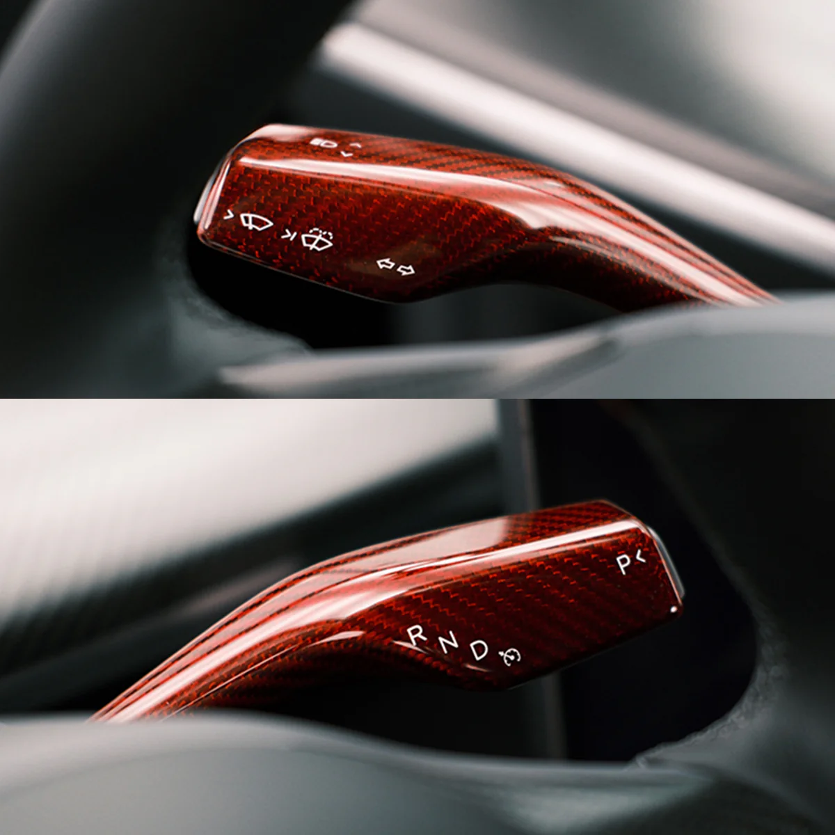 Real Carbon Fiber Stalk Cover for Model 3/Y - Image 6