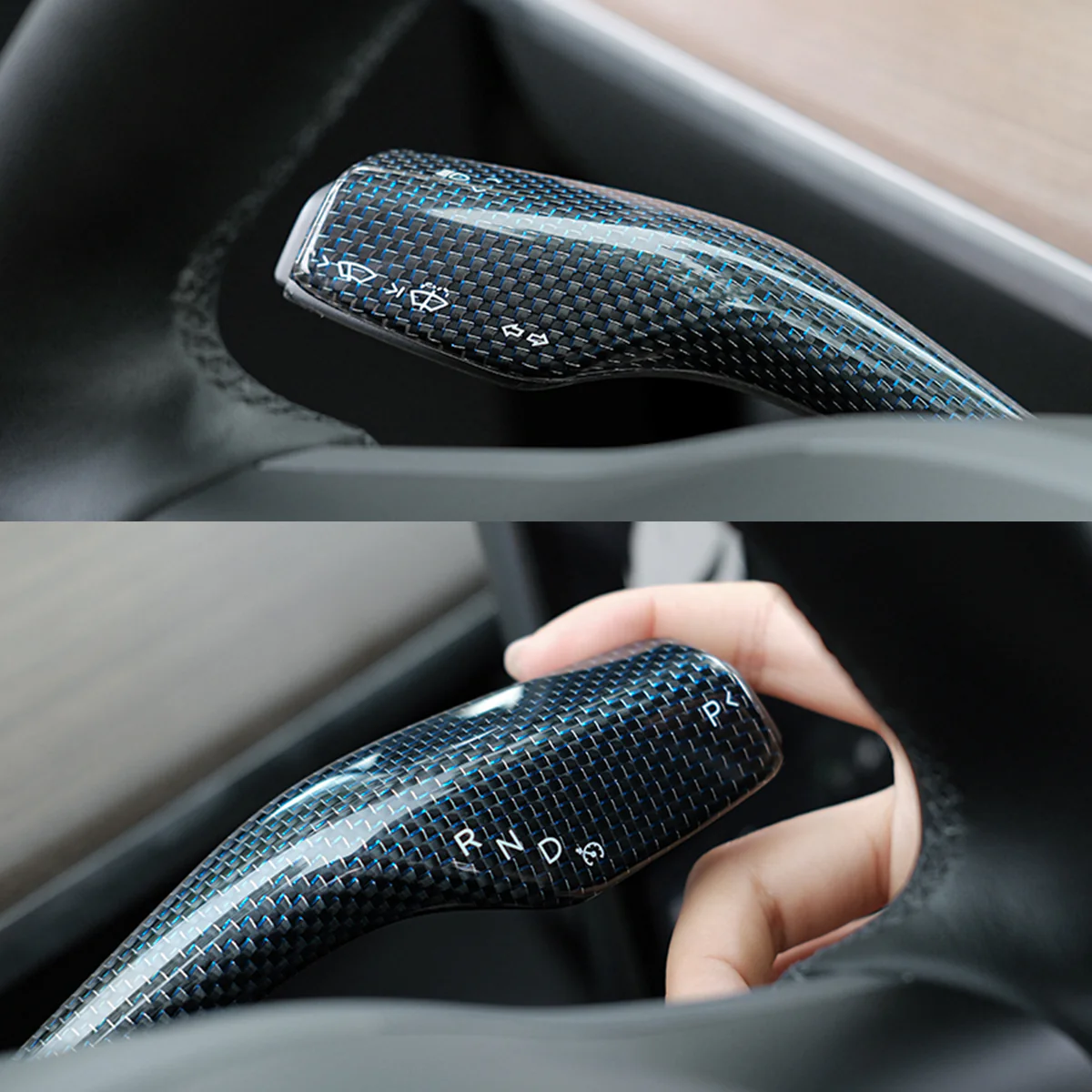 Real Carbon Fiber Stalk Cover for Model 3/Y - Image 7