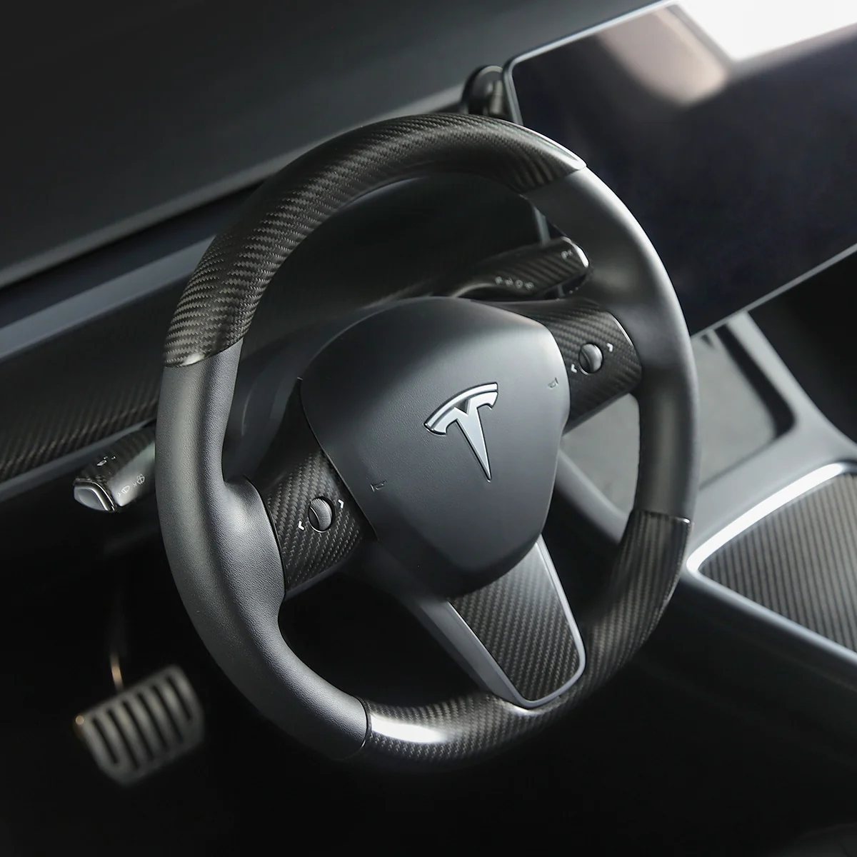 Real Carbon Fiber Stalk Cover for Model 3/Y - Image 9