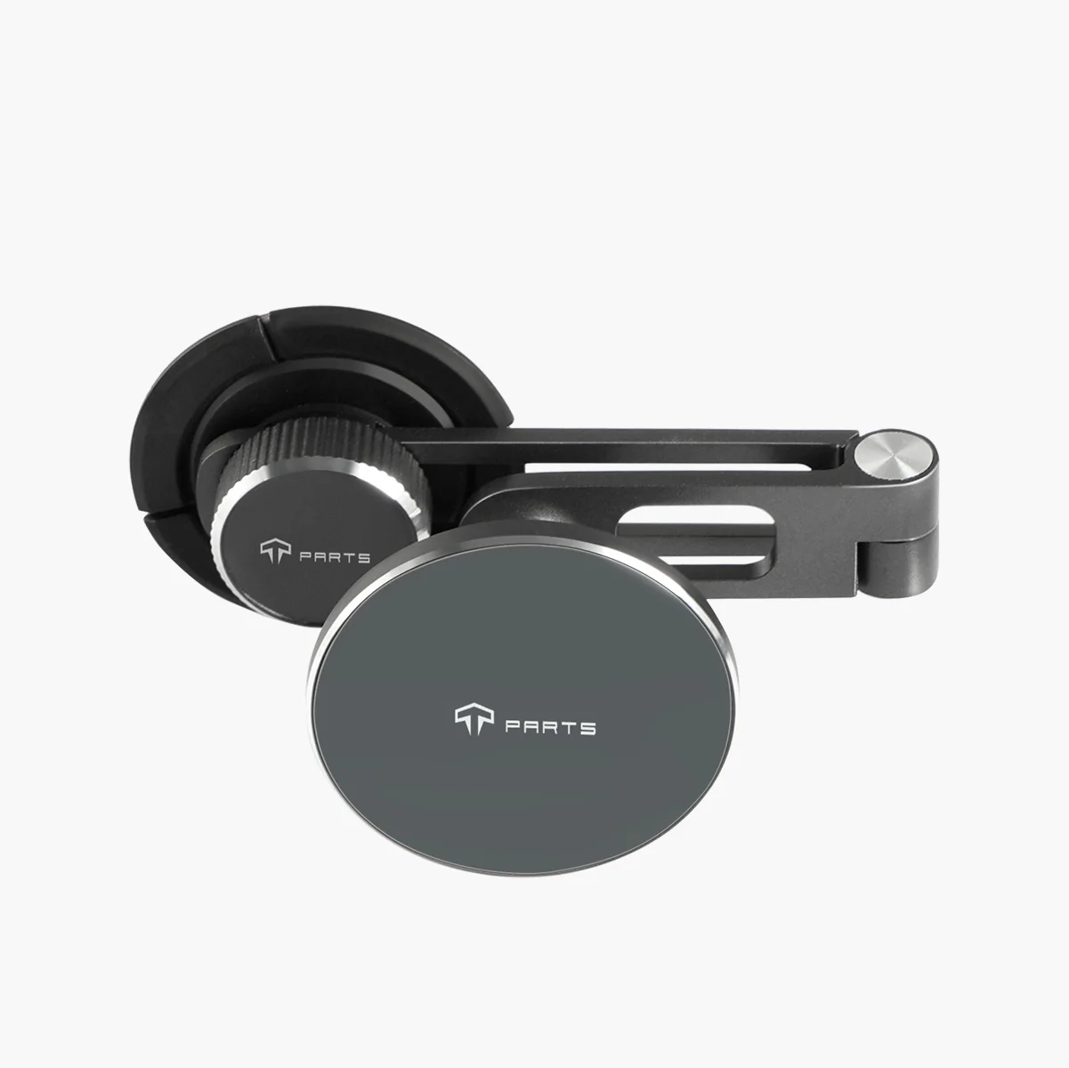 Foldable Magnetic Wireless Charging (Qi & MagSafe) Cell Phone Holder for Model 3/Y/S/X - Image 3