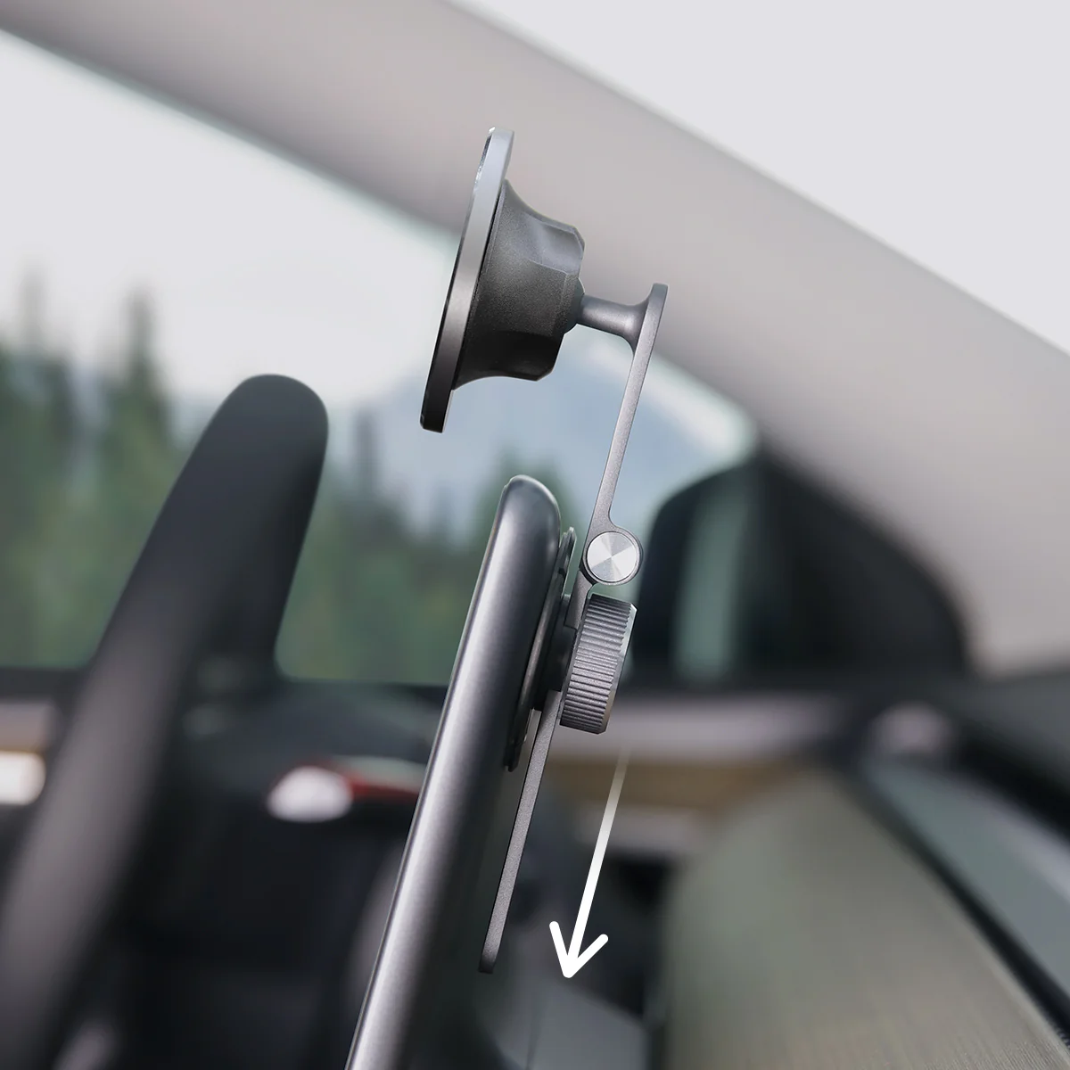 Foldable Magnetic Wireless Charging (Qi & MagSafe) Cell Phone Holder for Model 3/Y/S/X - Image 5