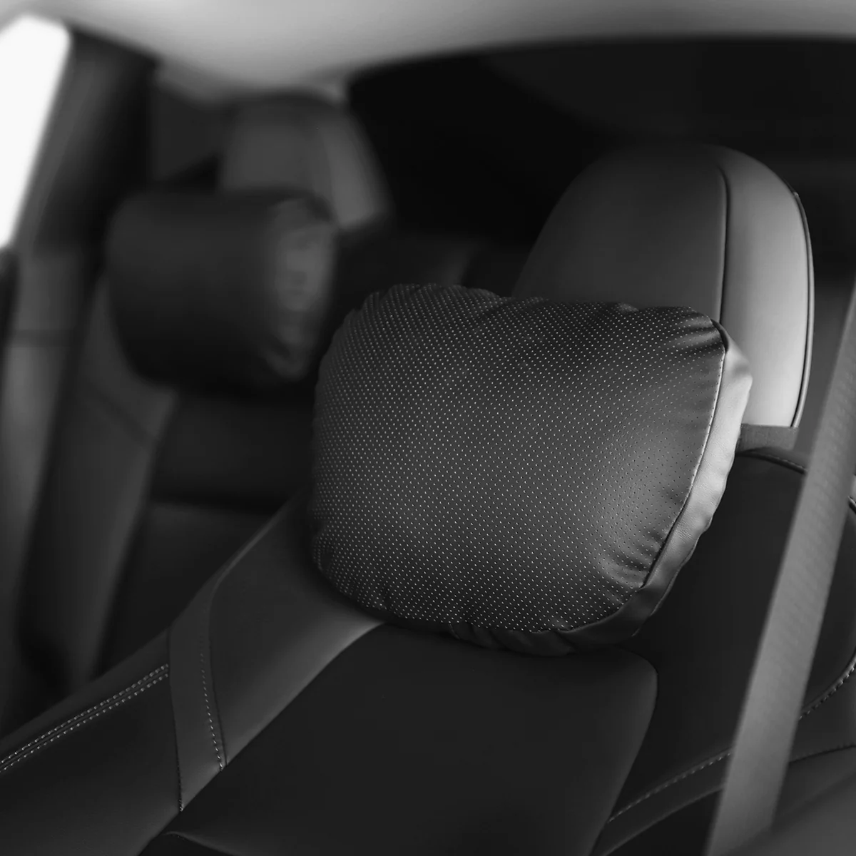 Leather Headrest Pillow for Model 3/Y/S/X(Filled With Dupont™ Sorona® Sustainable Bio Padding) - Image 9