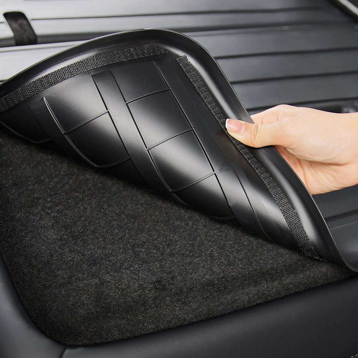 All-Weather Cargo Liners Set with Seats Back Protector Mats for Model 3 - Image 12