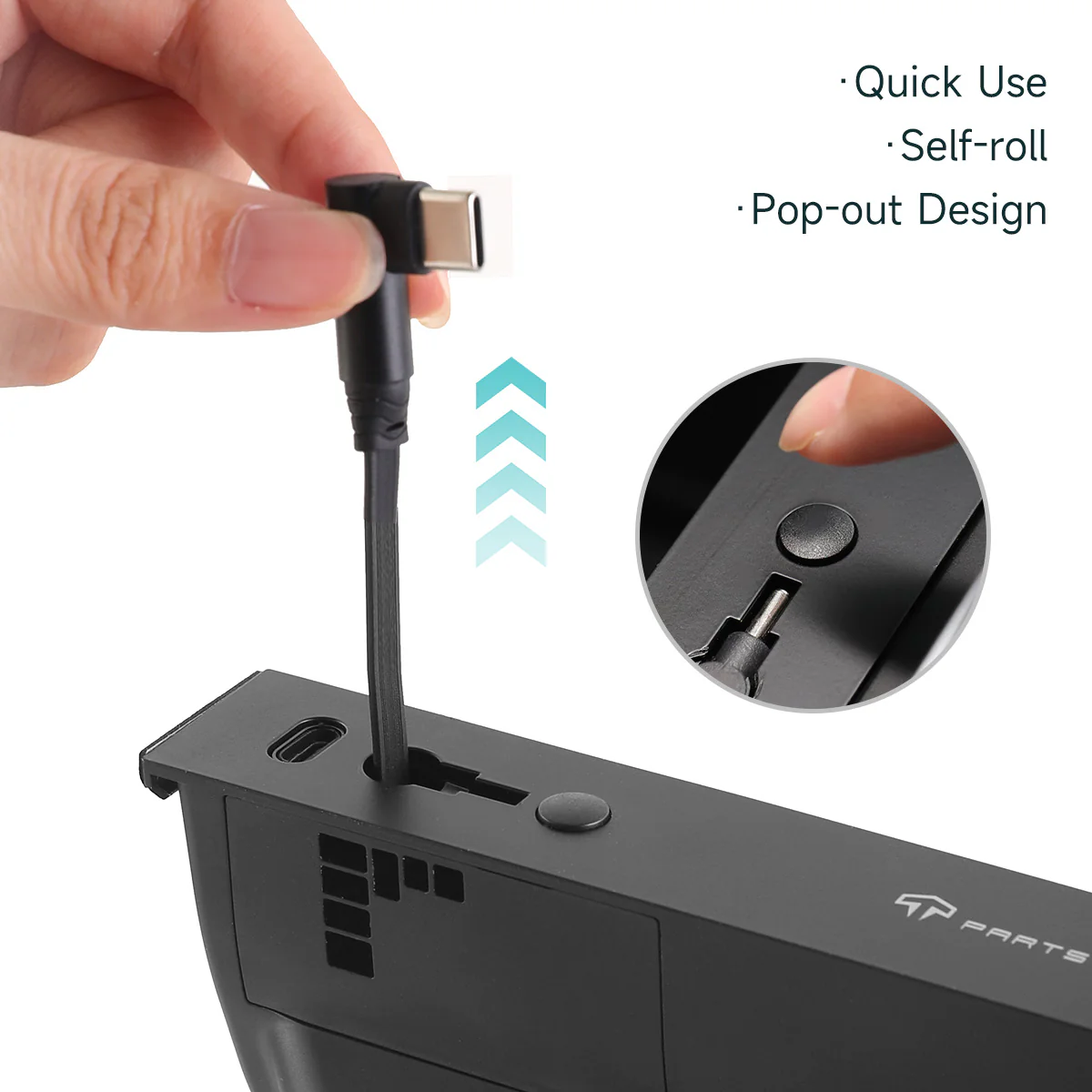 Muti-Ports Hidden Center Console USB Charging Hub for Model 3/Y - Image 5