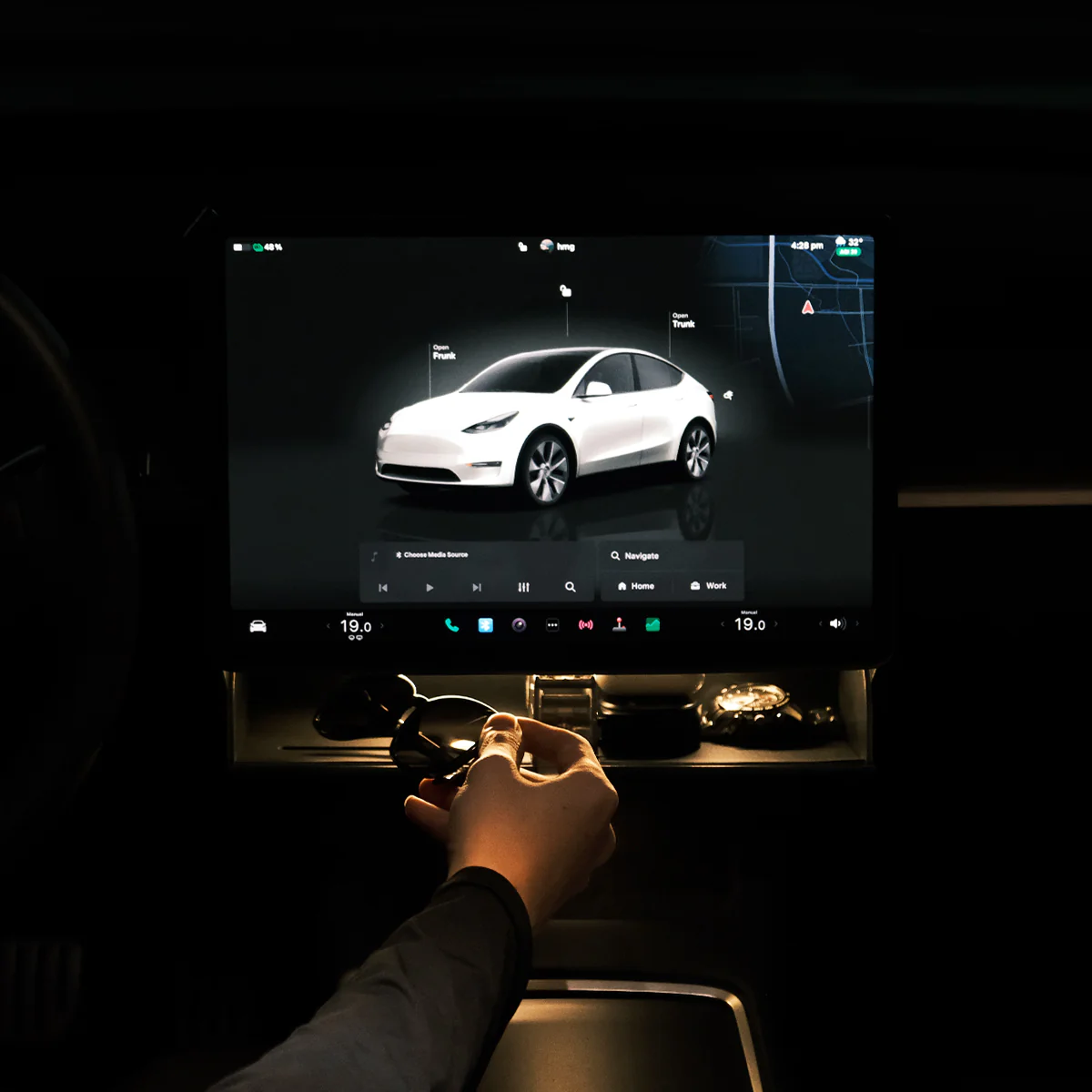 Hidden Magnetic Under Screen Storage Box for Model 3/Y - Image 17