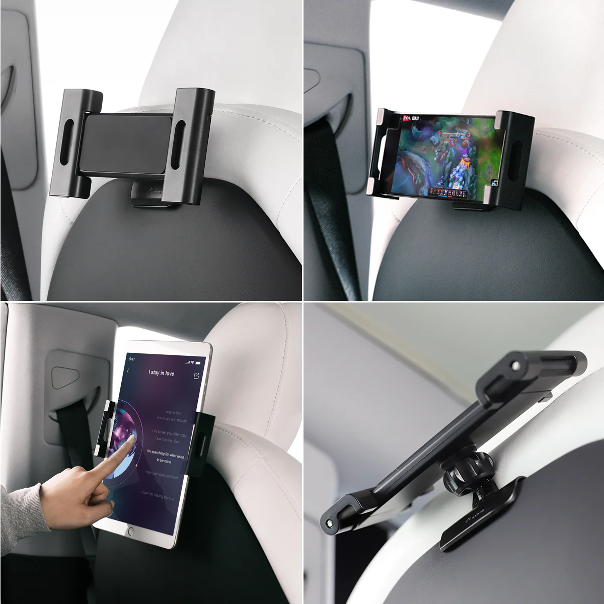 Backseat Headrest Tablet Mount for Model 3/Y/S/X - Image 3