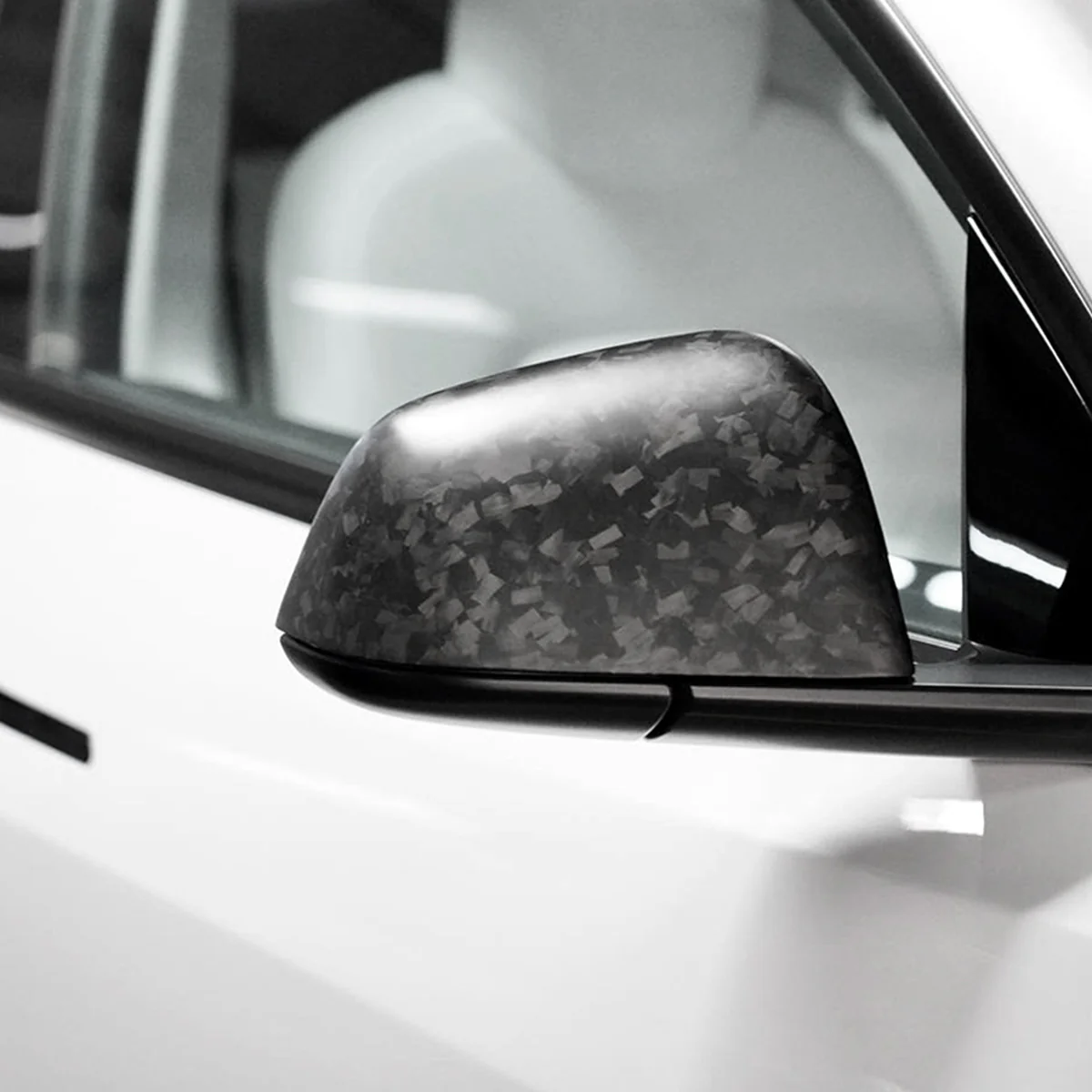 Real Carbon Fiber Side View Mirror Covers for Model 3/Y - Image 4
