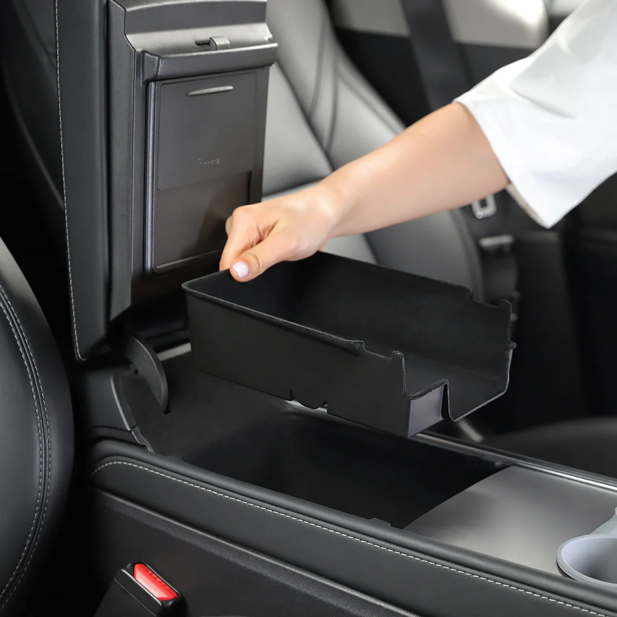 Armrest Storage Organizer/Console Storage Tray for Model 3/Y - Image 6