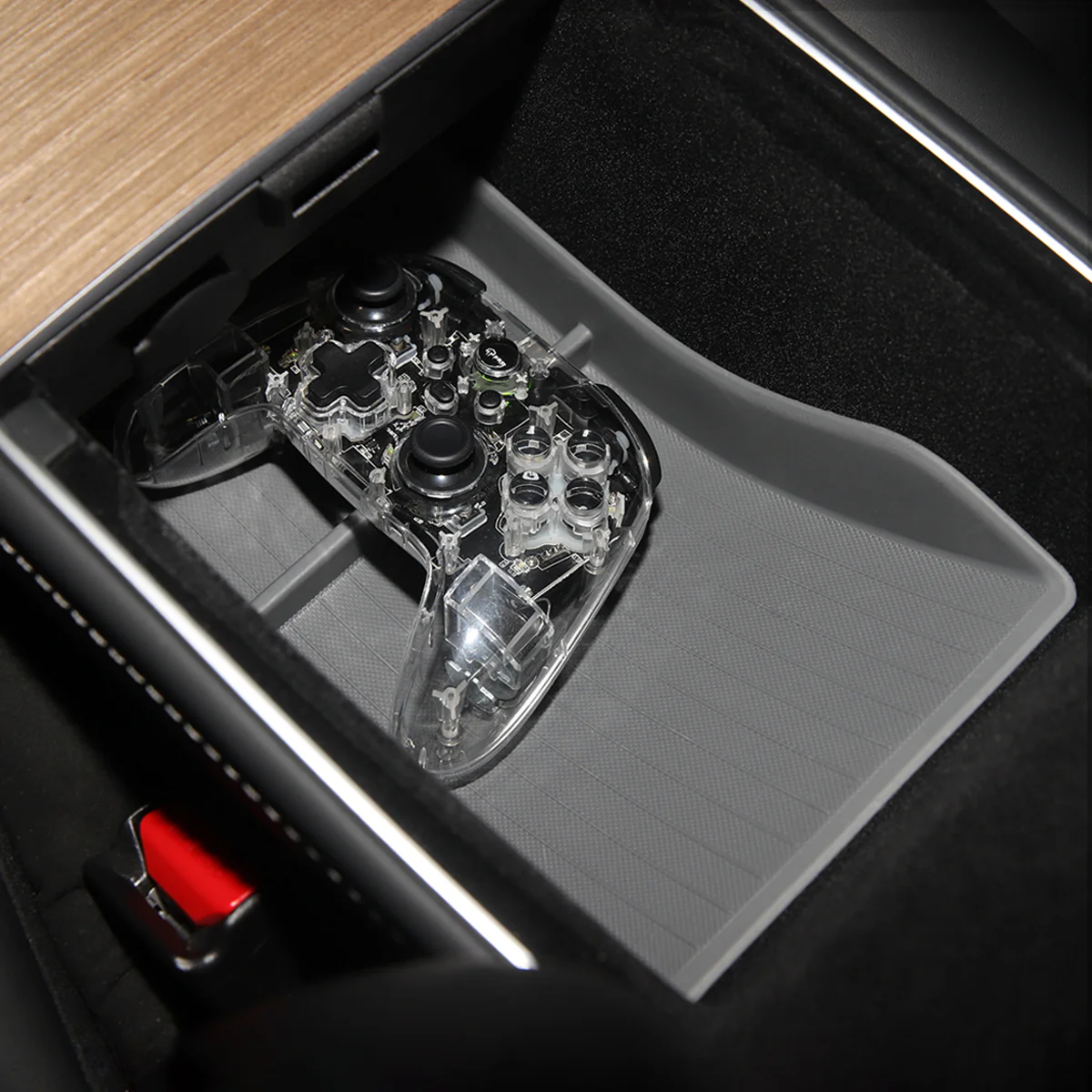 Center Console/Armrest TPE Bottom Pad for Model 3/Y - Image 2