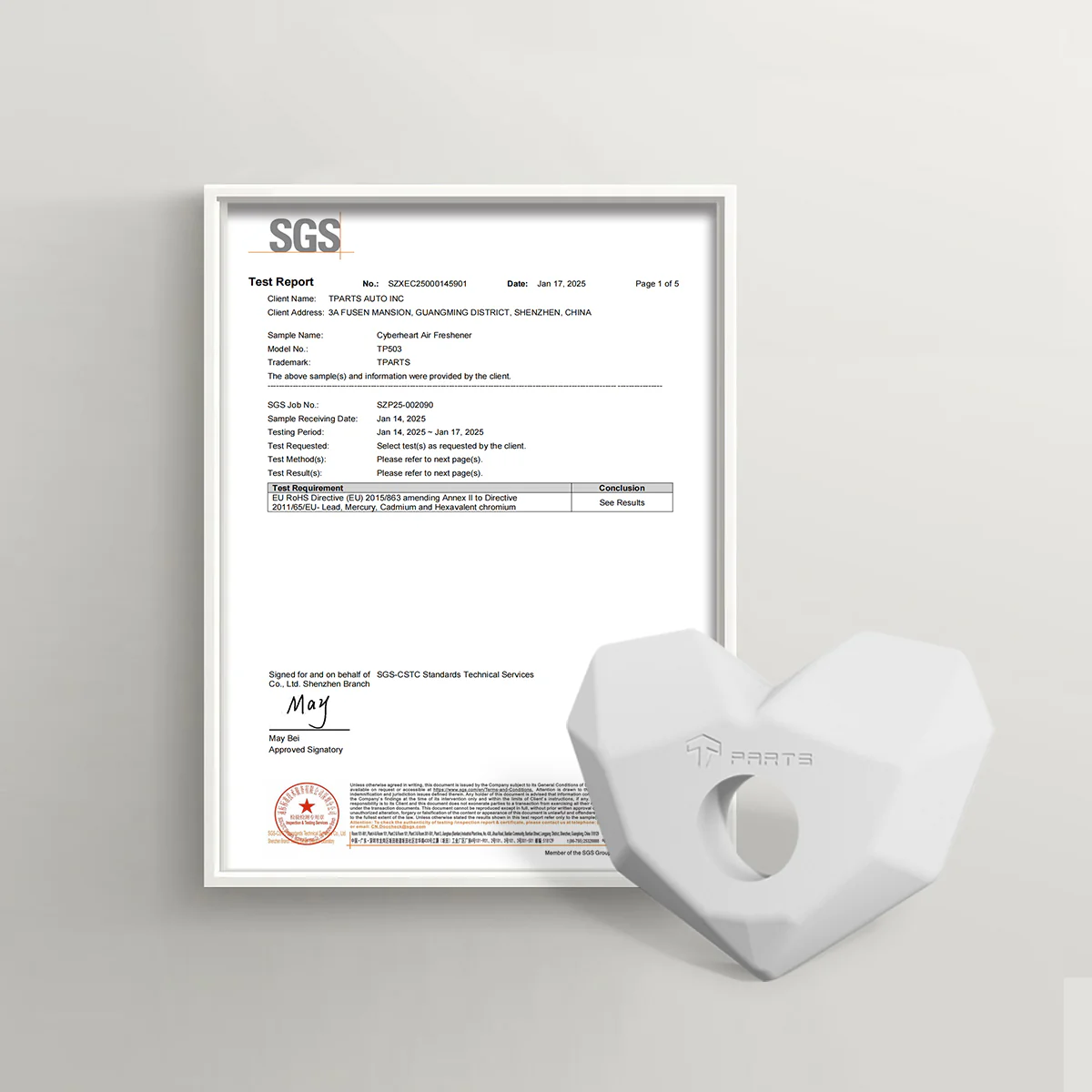 Cyberheart Air Freshener for Model 3/Y - Image 24