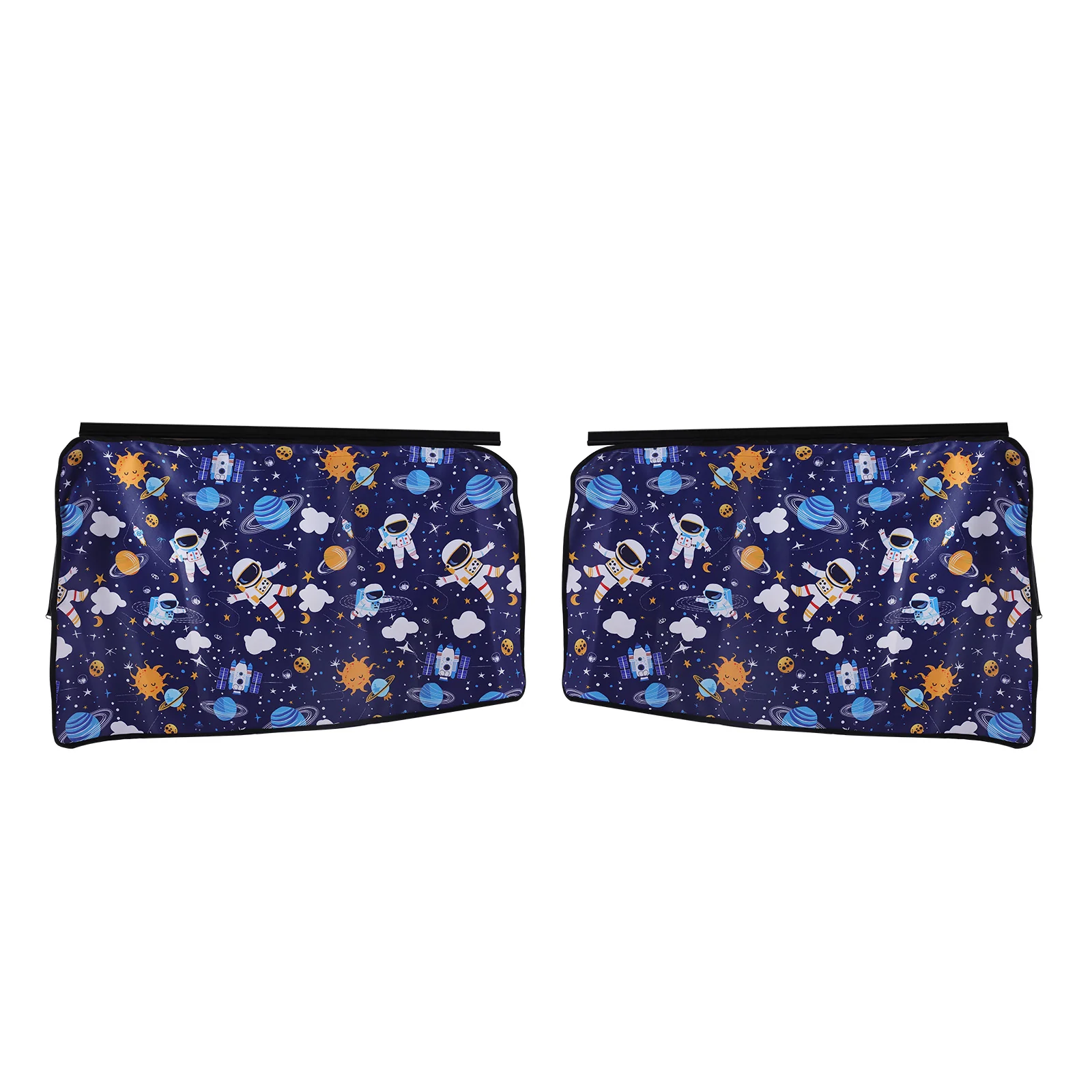 Rear Side Sunshade Curtain with Cartoon Astronaut and Planet Prints for Model 3/Y - Image 8