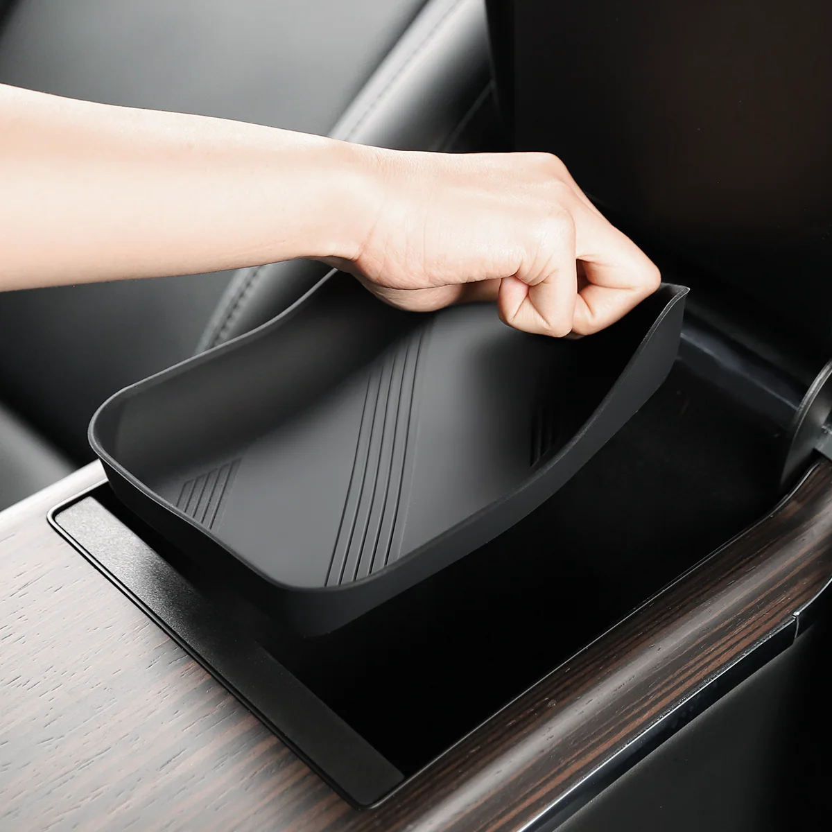 Center Console/Armrest Silicone Bottom Pad for Model X - Image 3