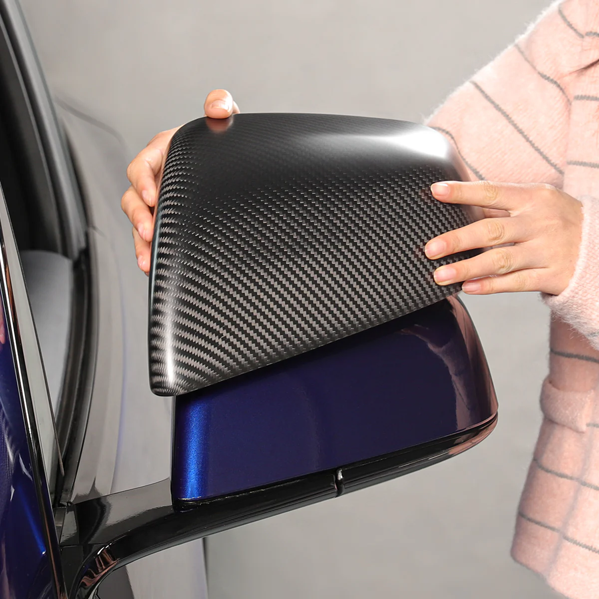 Real Carbon Fiber Side View Mirror Covers for Model S/X - Image 7
