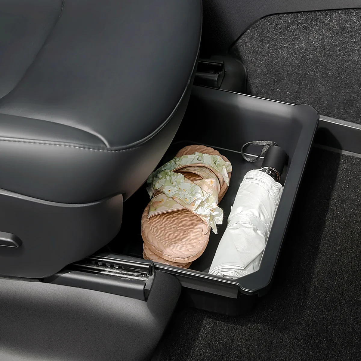 Dual-Layer Under Seat Storage Drawer for Model Y - Image 7