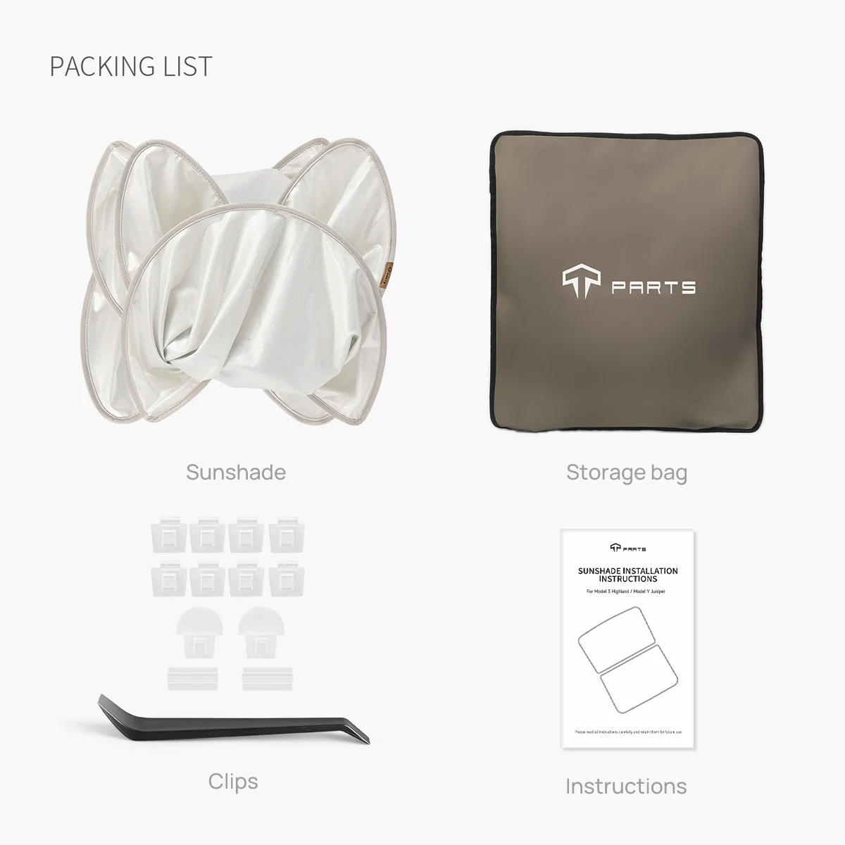 Glass Roof Sunshade for Model Y - Image 7