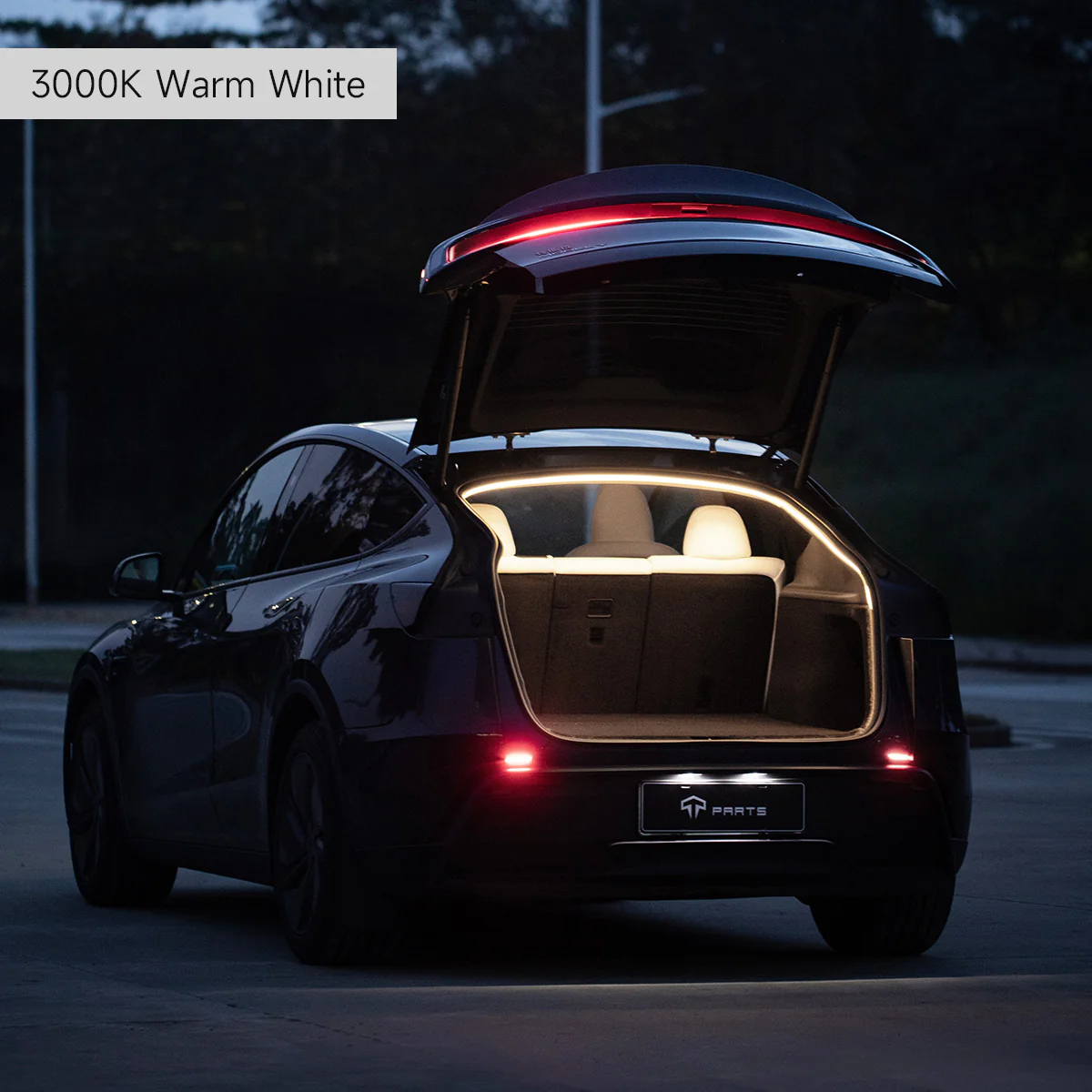 Dual-Mode Trunk LED Strip – Warm & Cool White for Model Y (3000K & 6000K) - Image 3