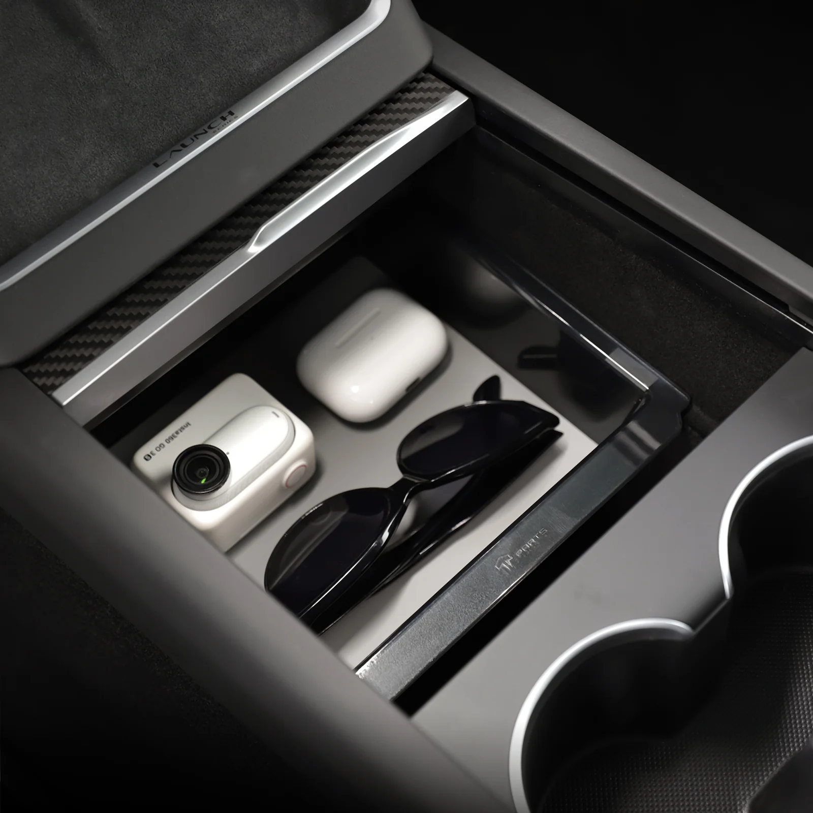 Armrest Clear Storage Box/Center Console Clear Storage Drawer for Model 3 - Image 9