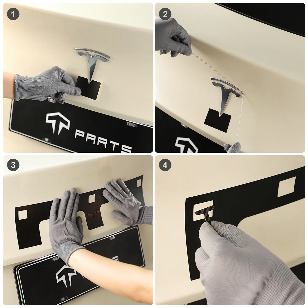 Real Carbon Fiber Front Badge & Rear Letters Emblem for Model Y - Image 7