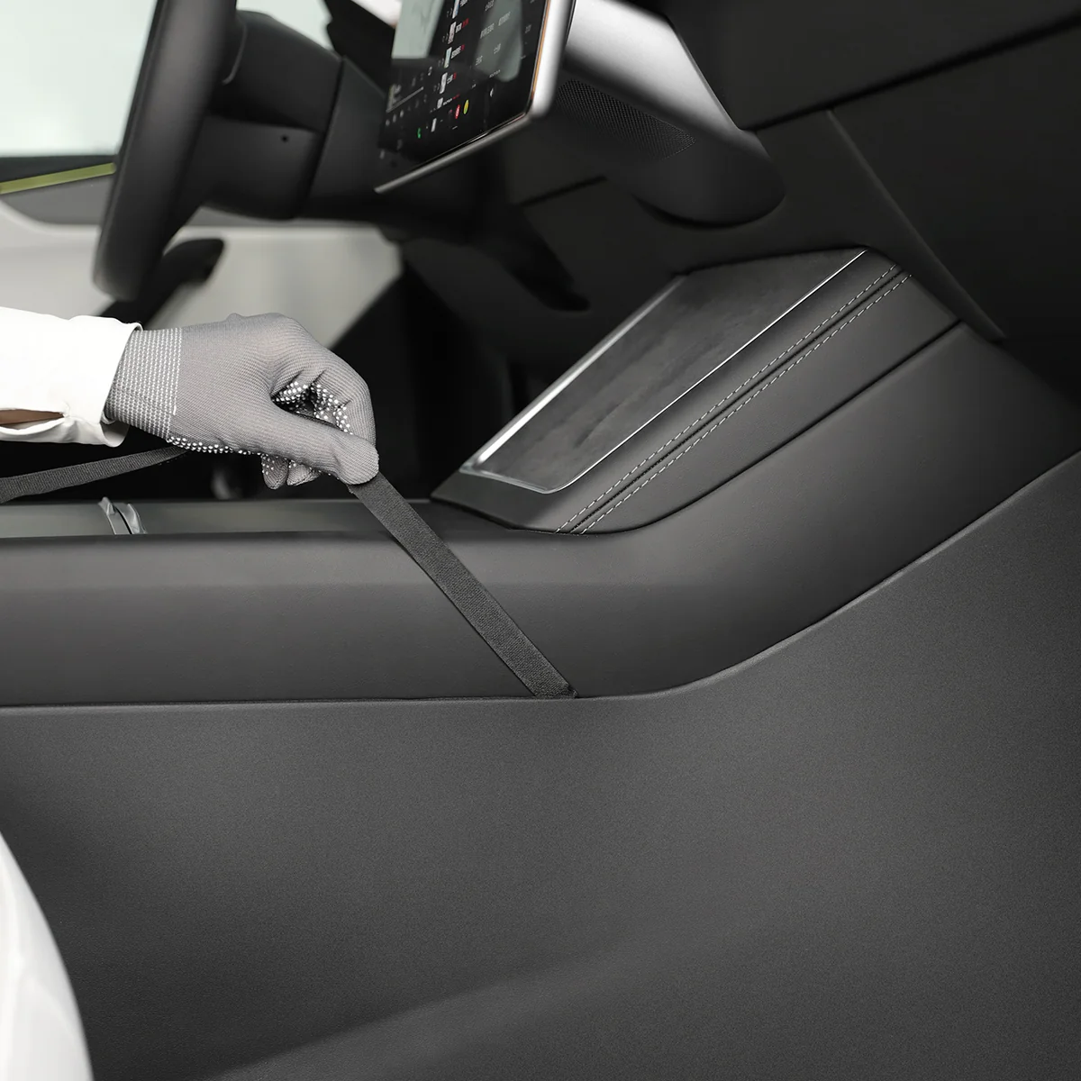 Center Console Side Panel Anti-Kick Pad for Model 3/Y - Image 12