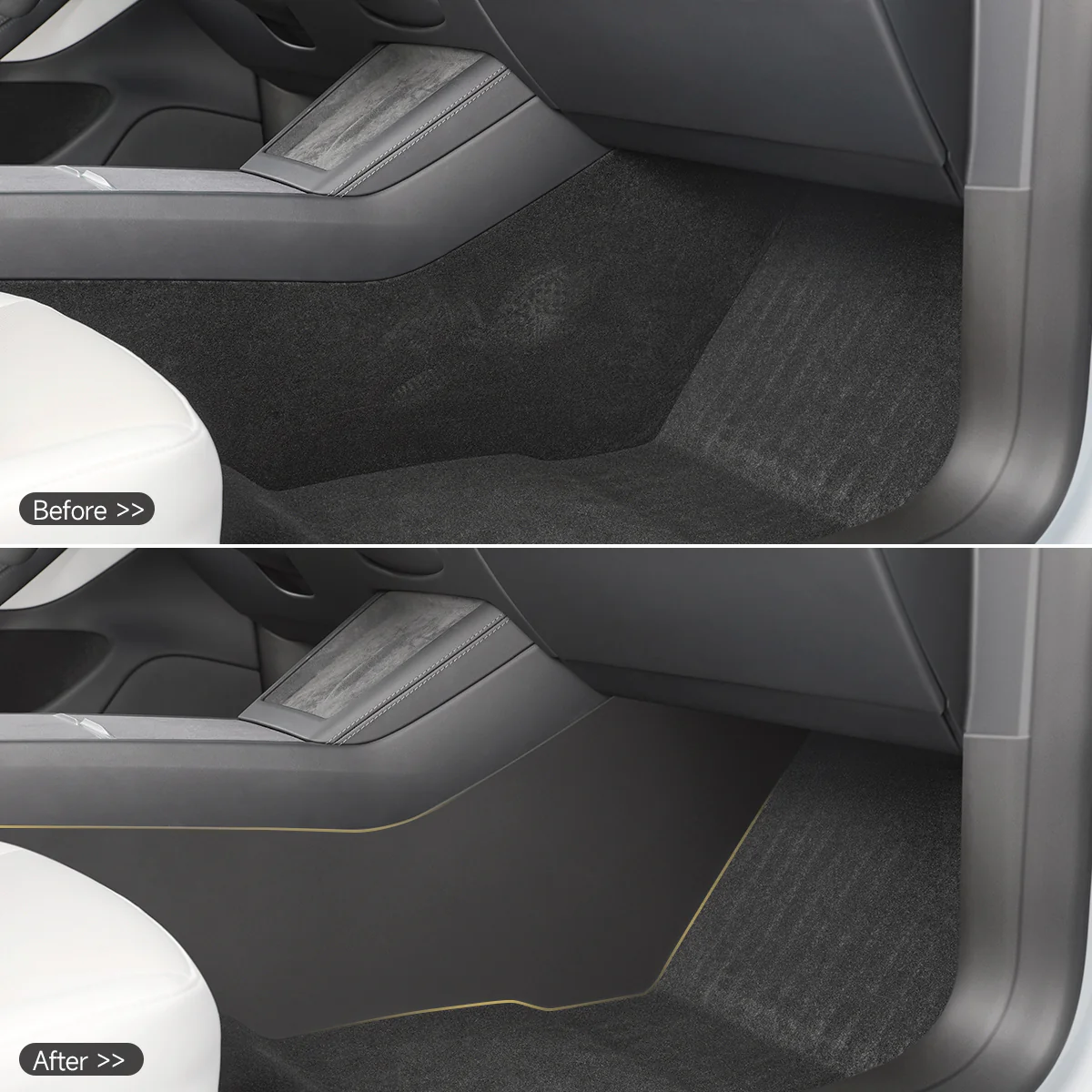 Center Console Side Panel Anti-Kick Pad for Model 3/Y - Image 2