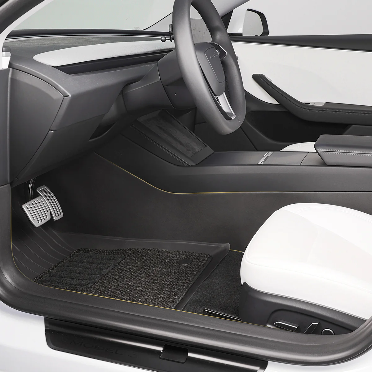Center Console Side Panel Anti-Kick Pad for Model 3/Y - Image 6
