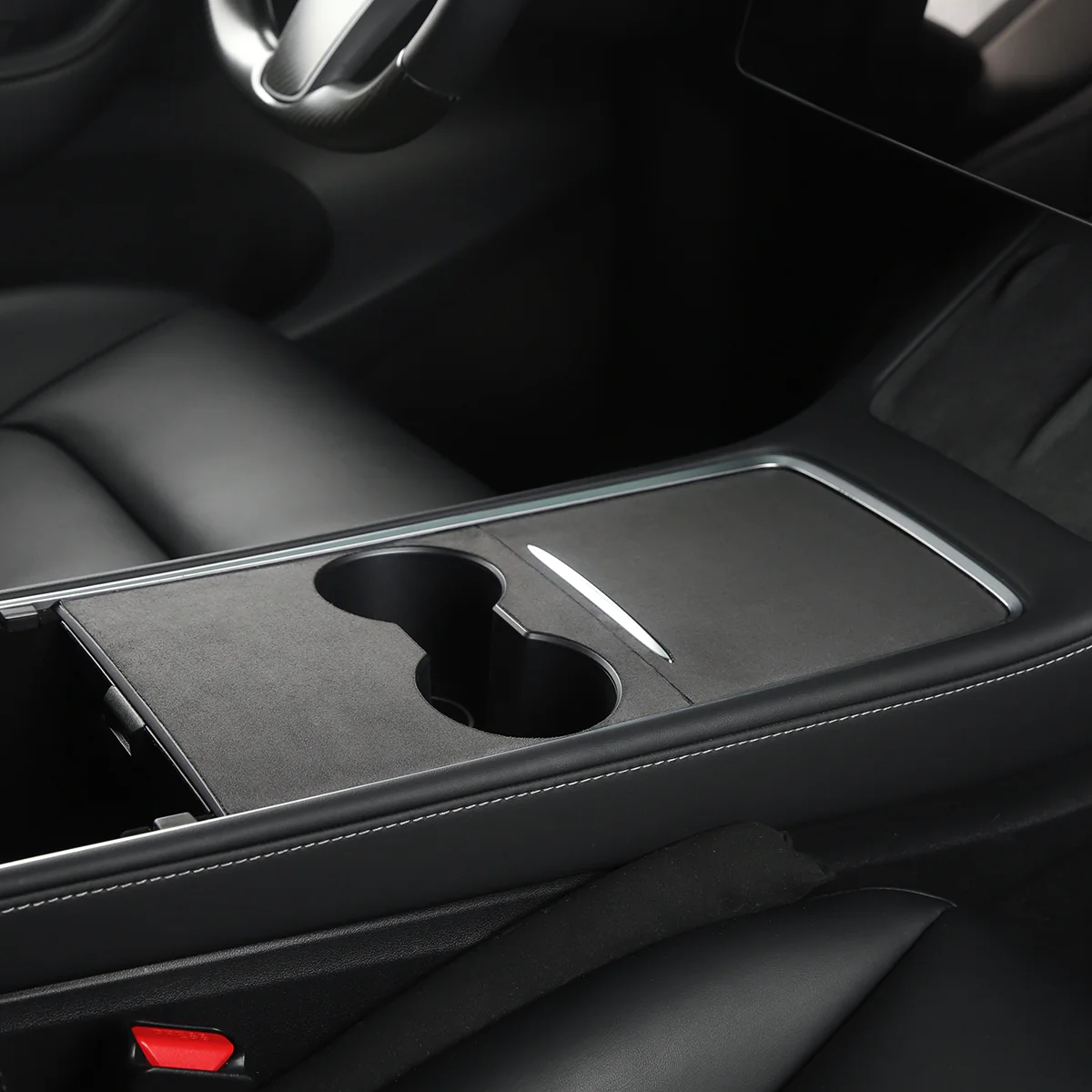 Suede Console Cover for Model 3/Y - Image 2