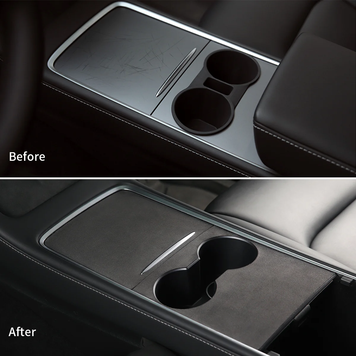 Suede Console Cover for Model 3/Y - Image 4