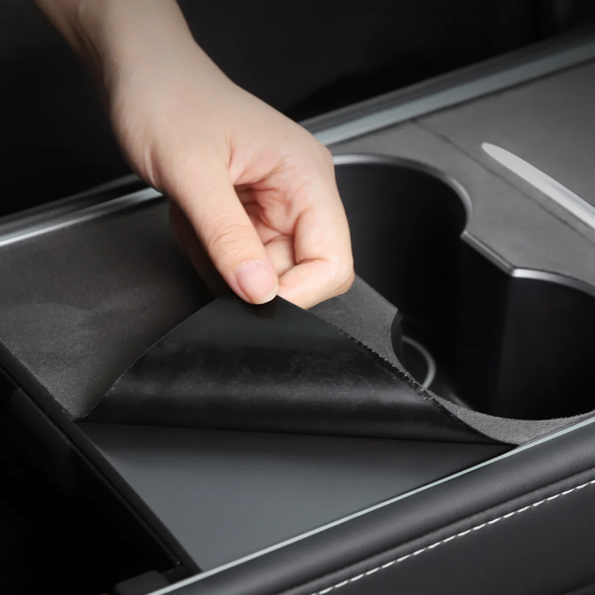 Suede Console Cover for Model 3/Y - Image 6
