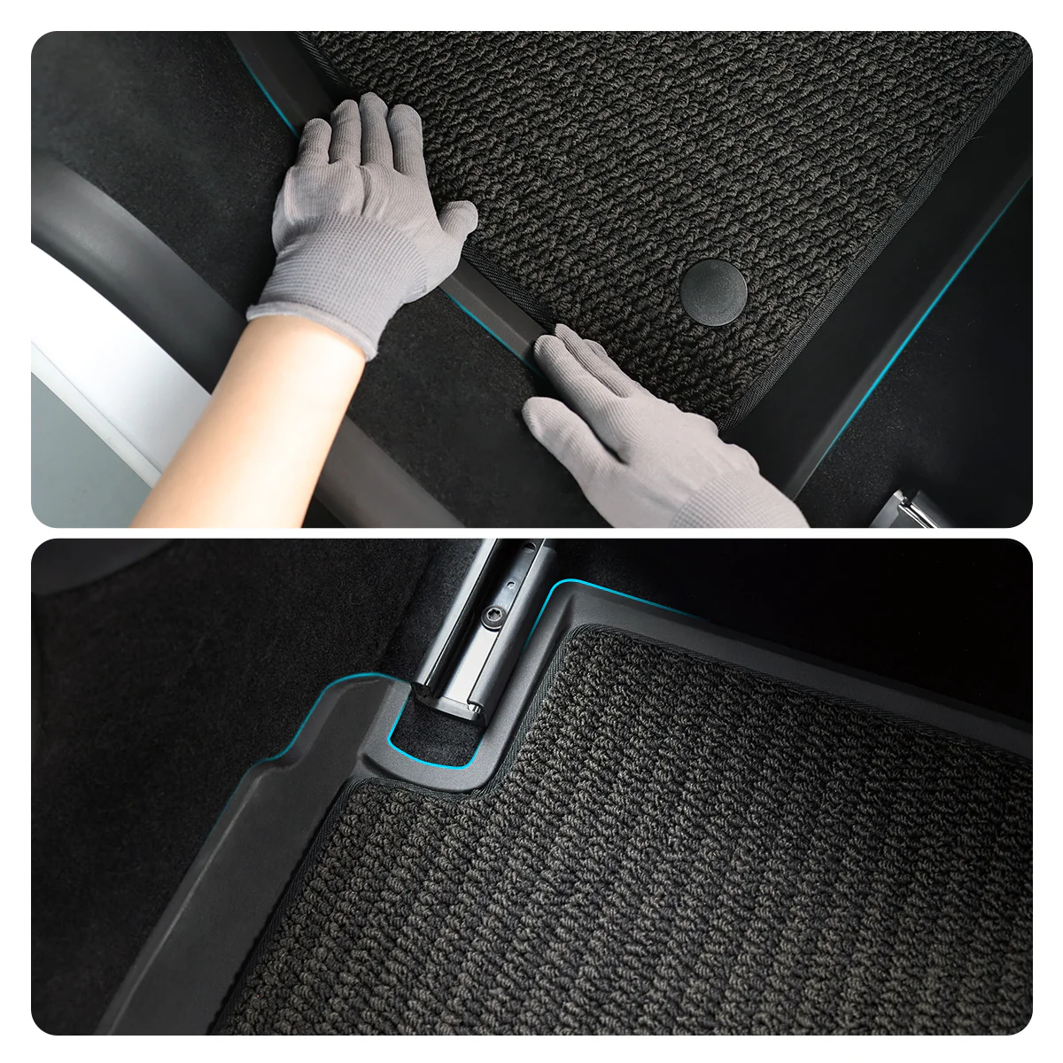 Dual-Layer Eco-Friendly All-Weather Interior Liners for Model 3 - Image 5