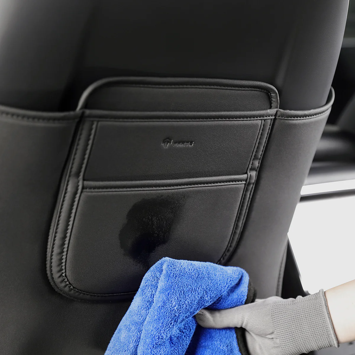 Leather Anti Kick Seat Back Protector for Model X - Image 10