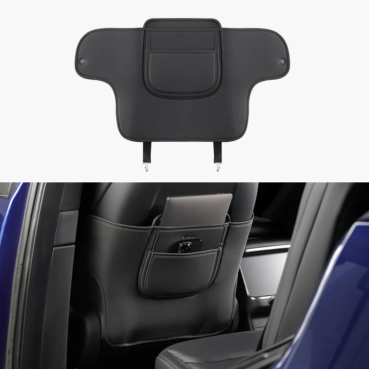 Leather Anti Kick Seat Back Protector for Model X - Image 2