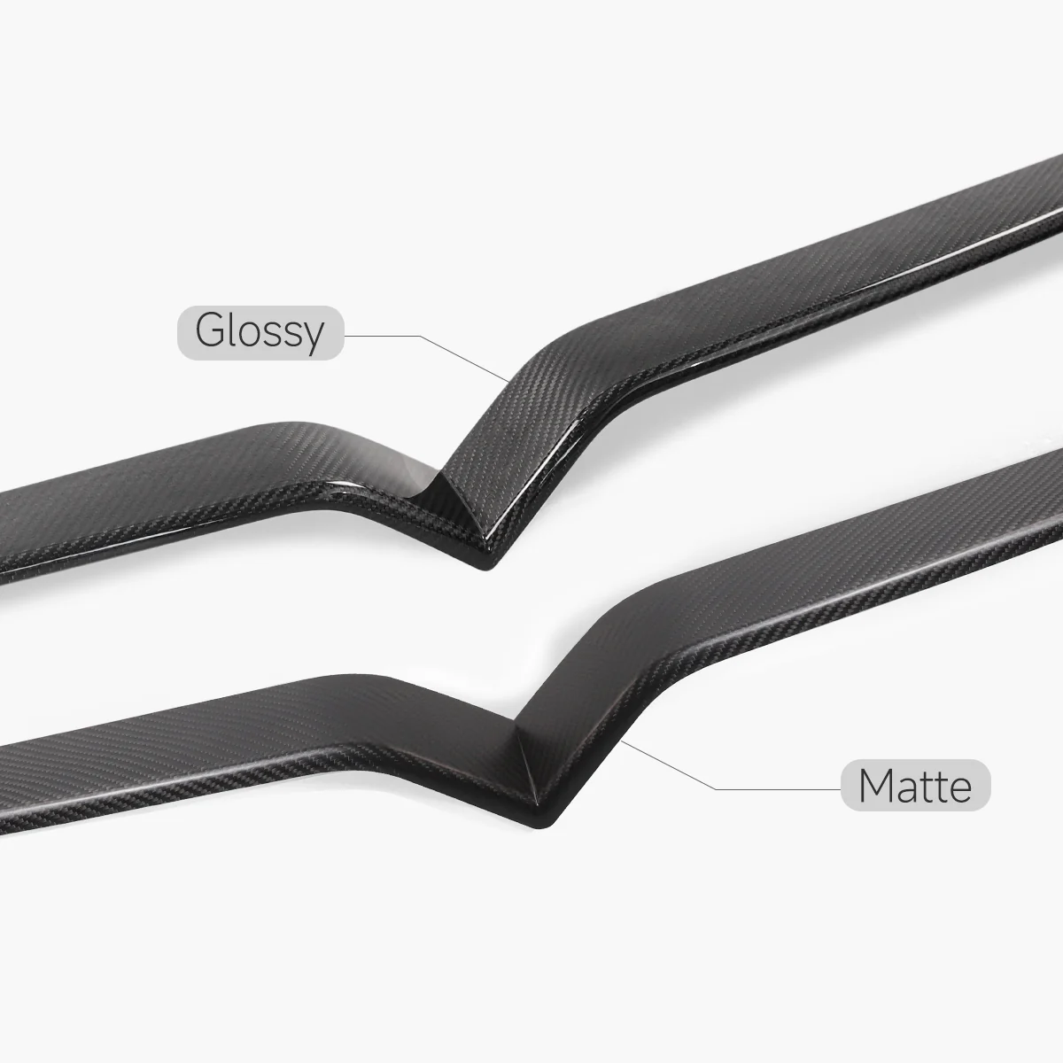 Real Carbon Fiber Front Center Grille Trim Cover for Model X - Image 5