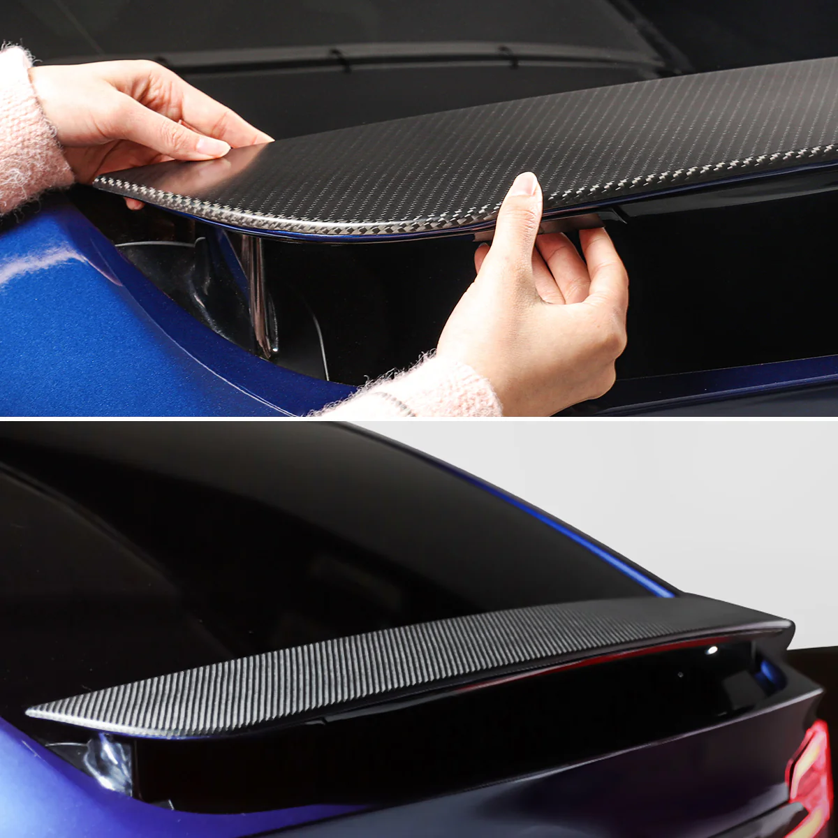 TPARTS Real Carbon Fiber Performance Spoiler for Model X - Image 7